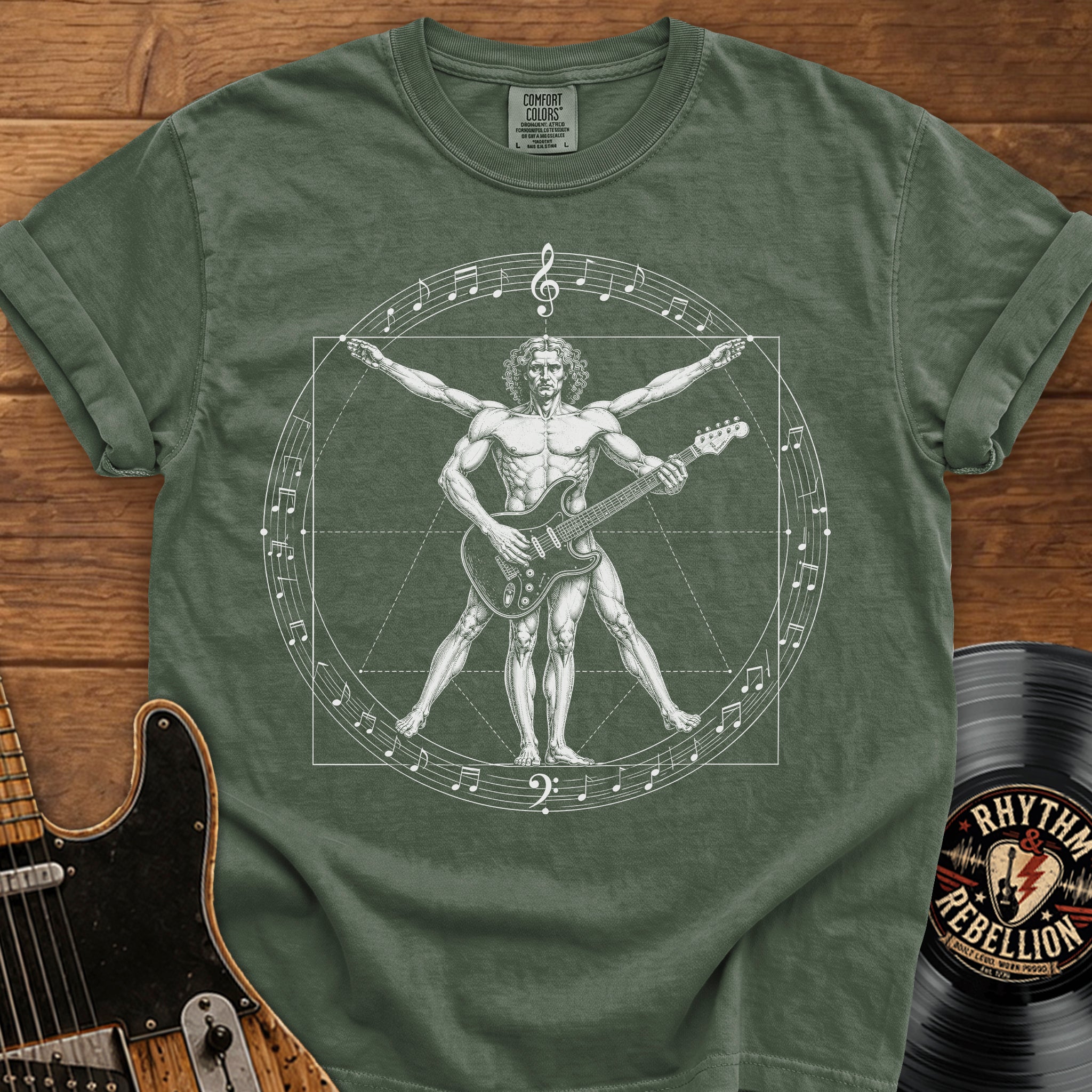Vitruvian Guitarist T-Shirt