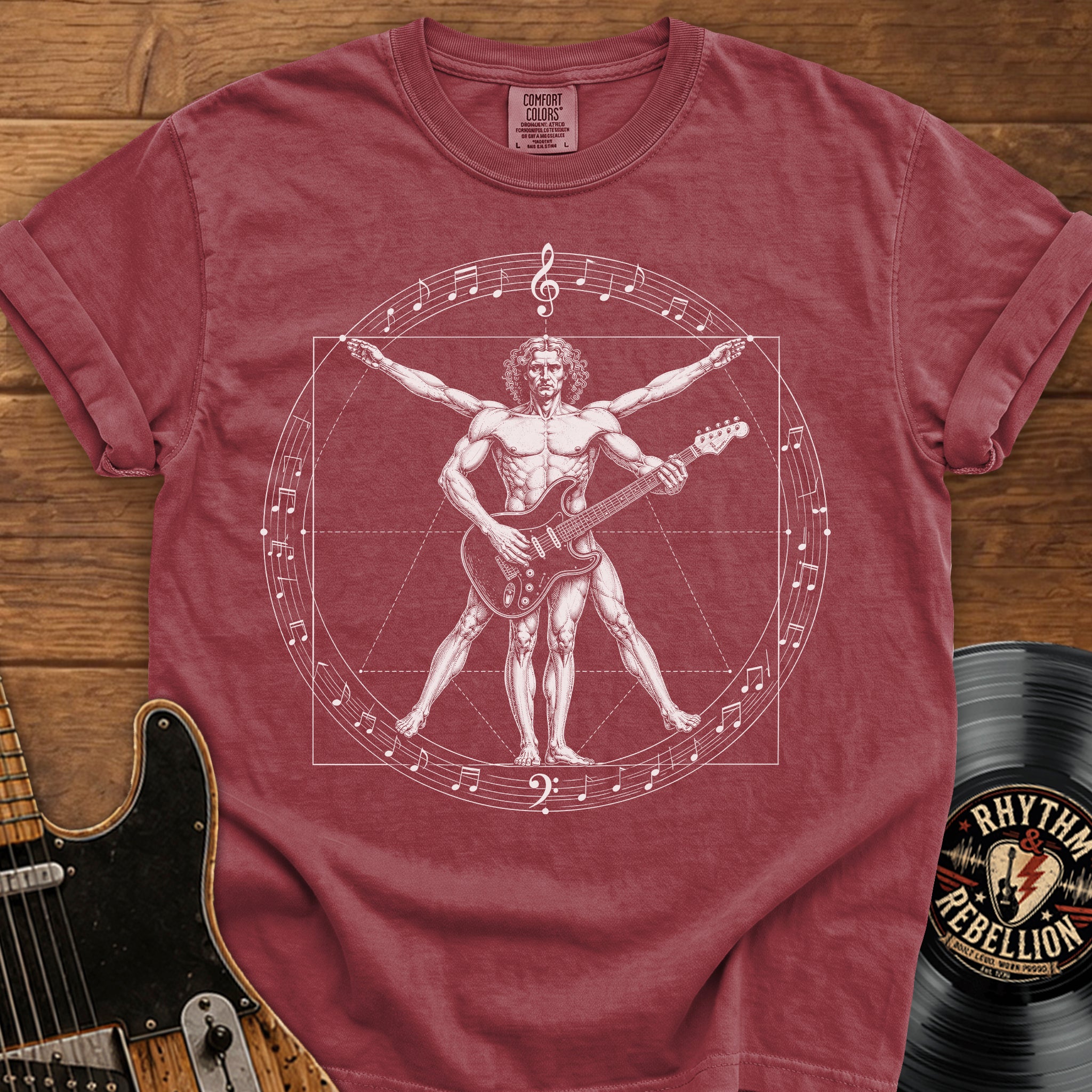 Vitruvian Guitarist T-Shirt