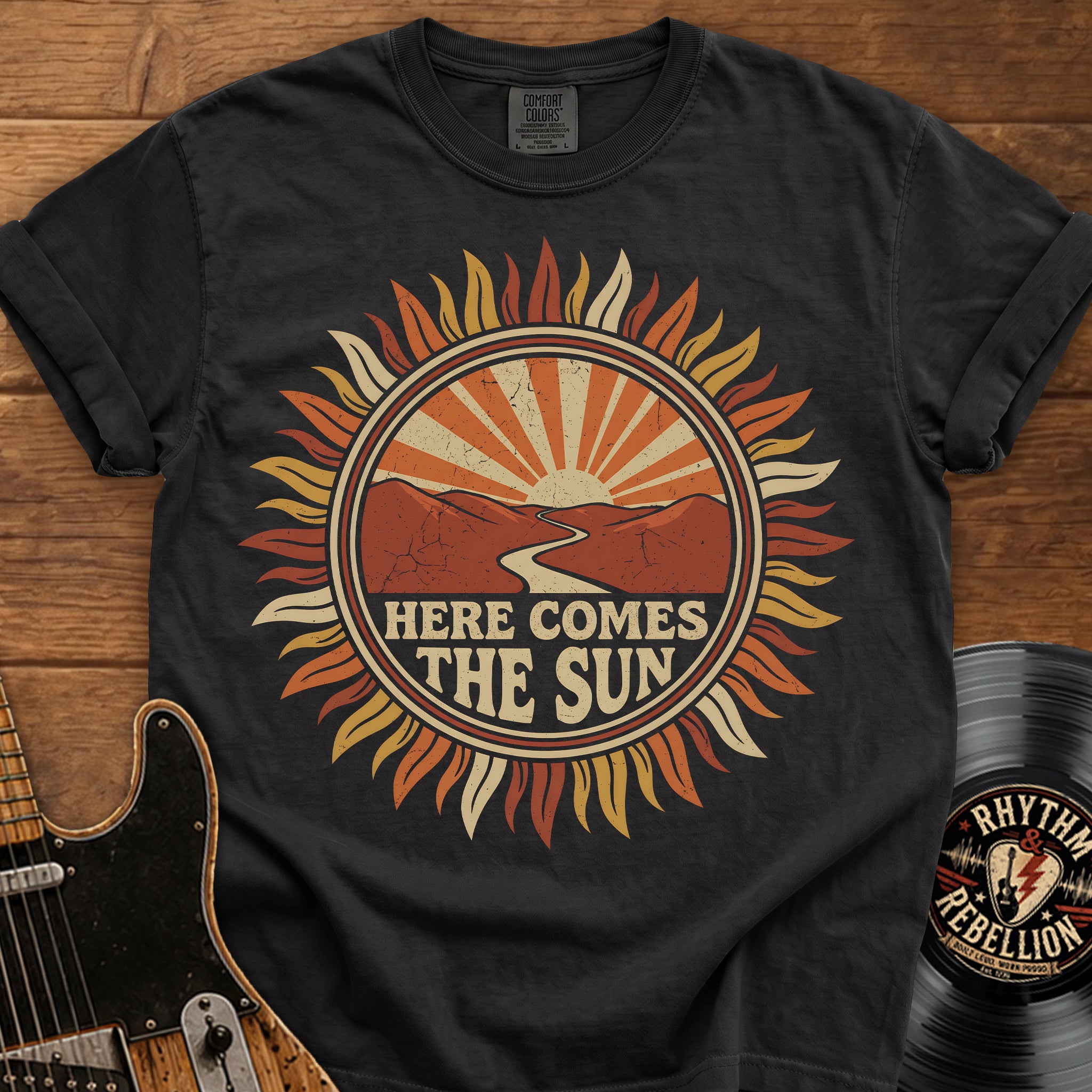 Here Comes The Sun Vintage Sunburst T-Shirt
