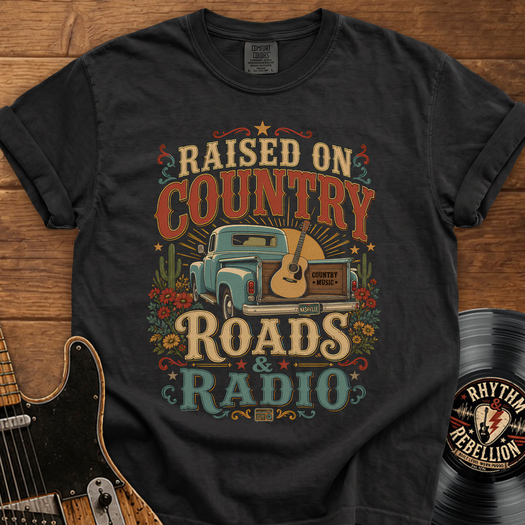 Raised on Country Roads Radio T-Shirt
