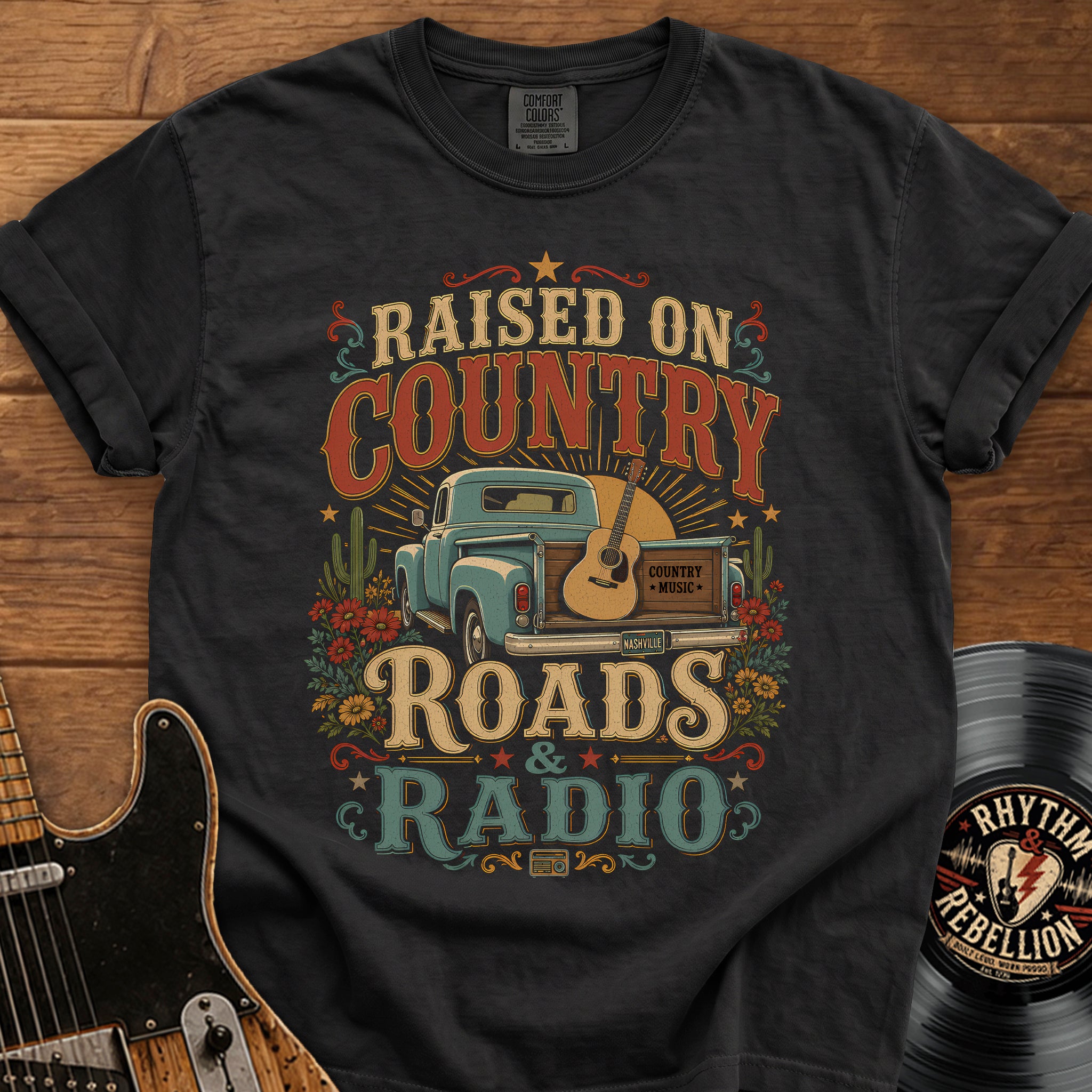 Raised on Country Roads Radio T-Shirt