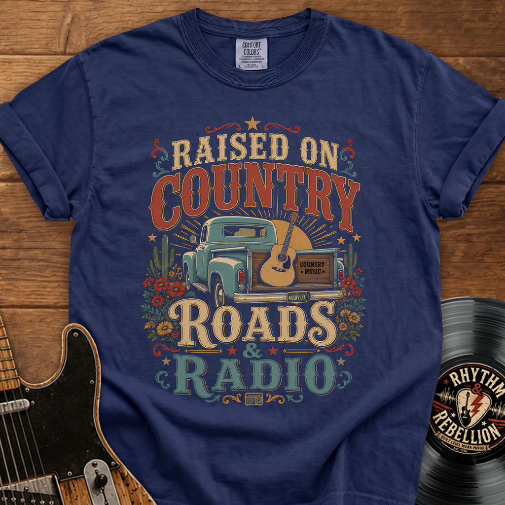 Raised on Country Roads Radio T-Shirt