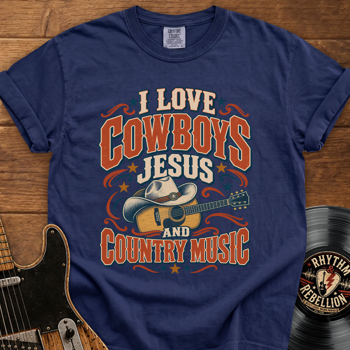 Cowboys, Jesus & Country Music T-Shirt