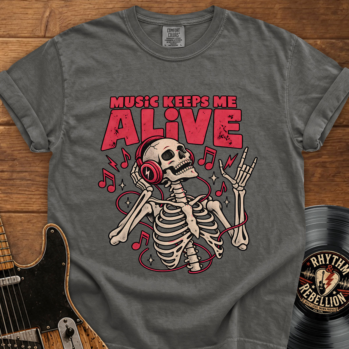 Music Alive Skull T-Shirt