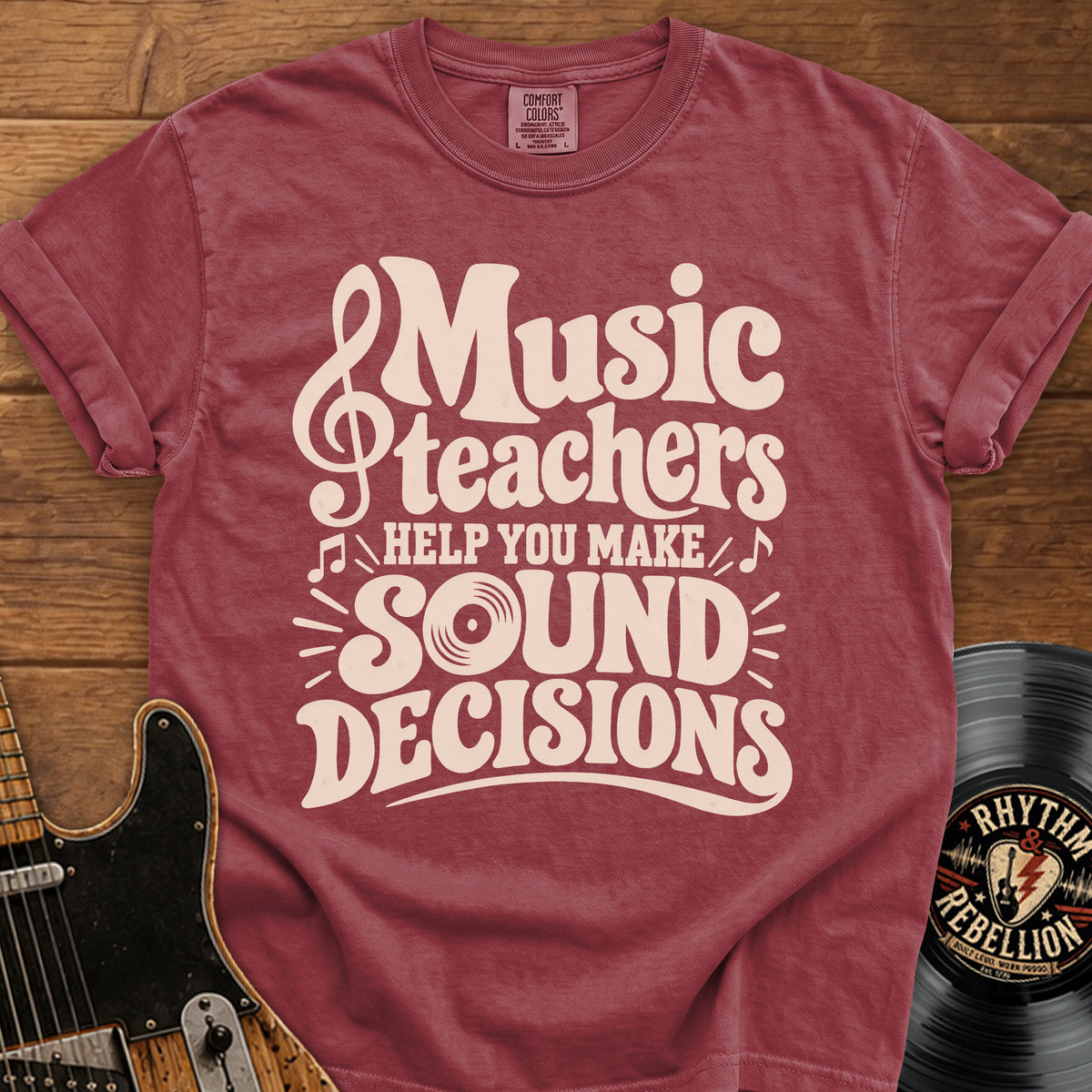 Retro Music Teacher T‑Shirt