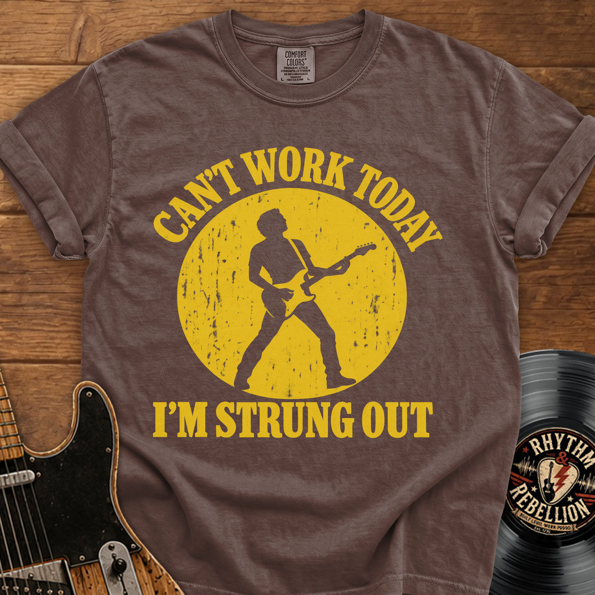 Can't Work Guitar T-Shirt