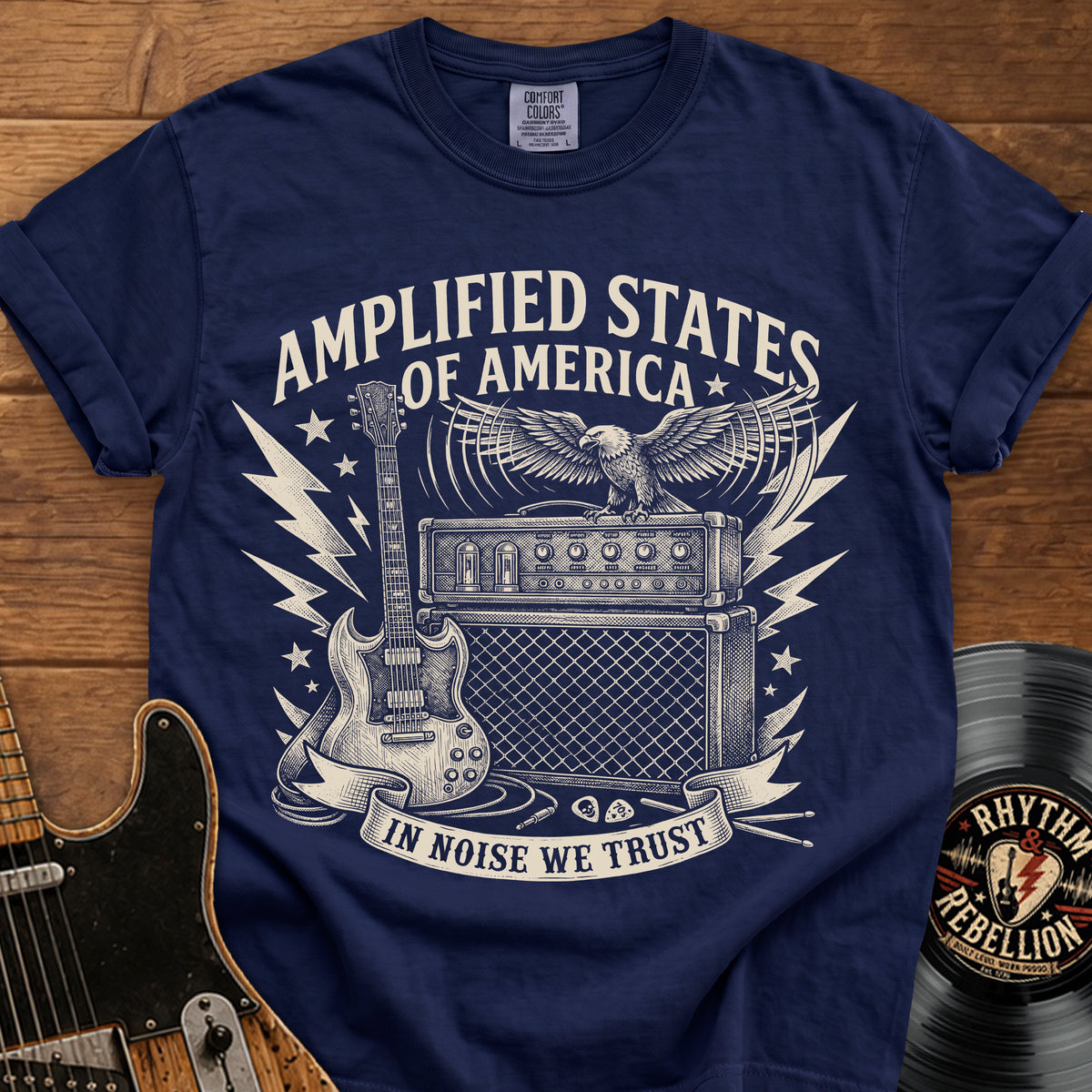 Amplified States Guitar T-Shirt