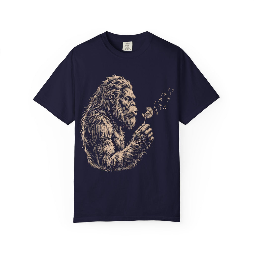 Bigfoot Dandelion T-Shirt — Gentle Sasquatch Graphic Tee