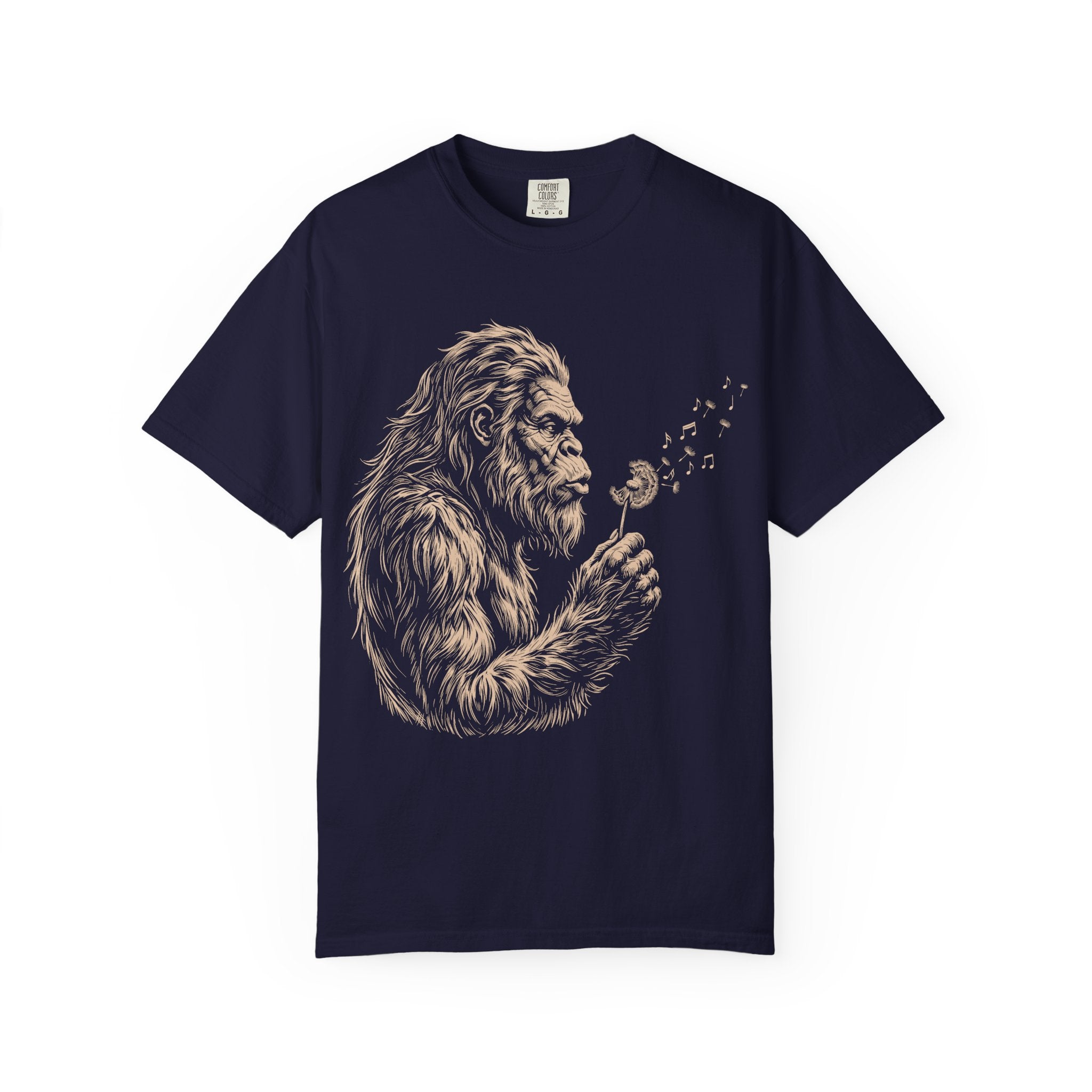 Bigfoot Dandelion T-Shirt — Gentle Sasquatch Graphic Tee