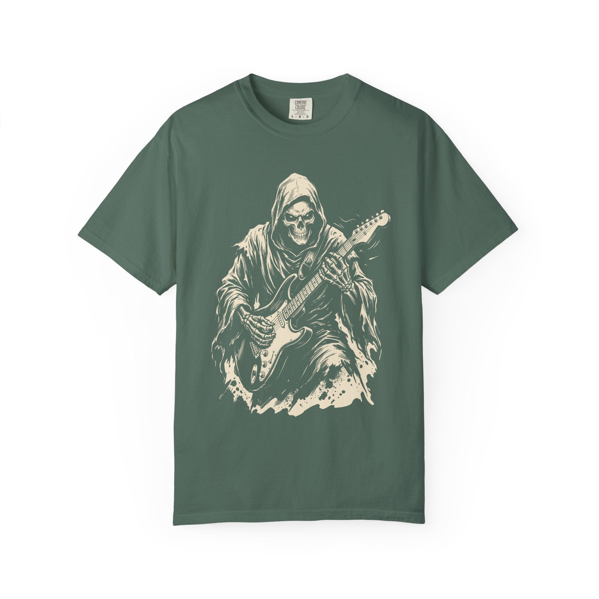 Copy of Guitar-Playing French Bulldog T-Shirt – Vintage Rock Music Tee