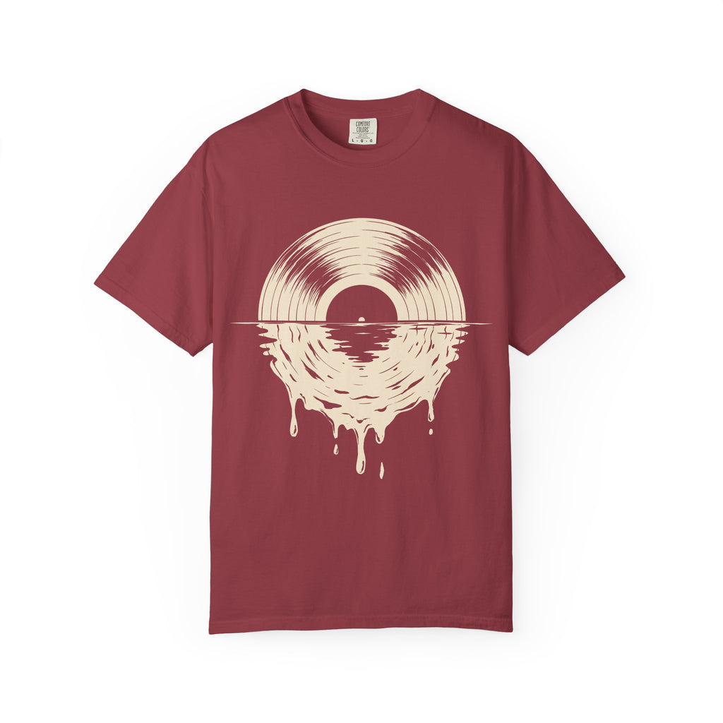 Vinyl Sunset T-Shirt — Melting Record Graphic Tee