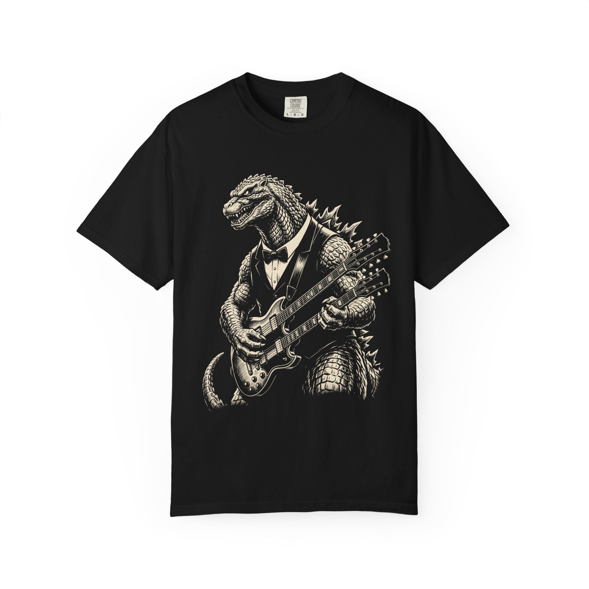 Godzilla Guitar Tee — Vintage Monster Rock Band T-Shirt