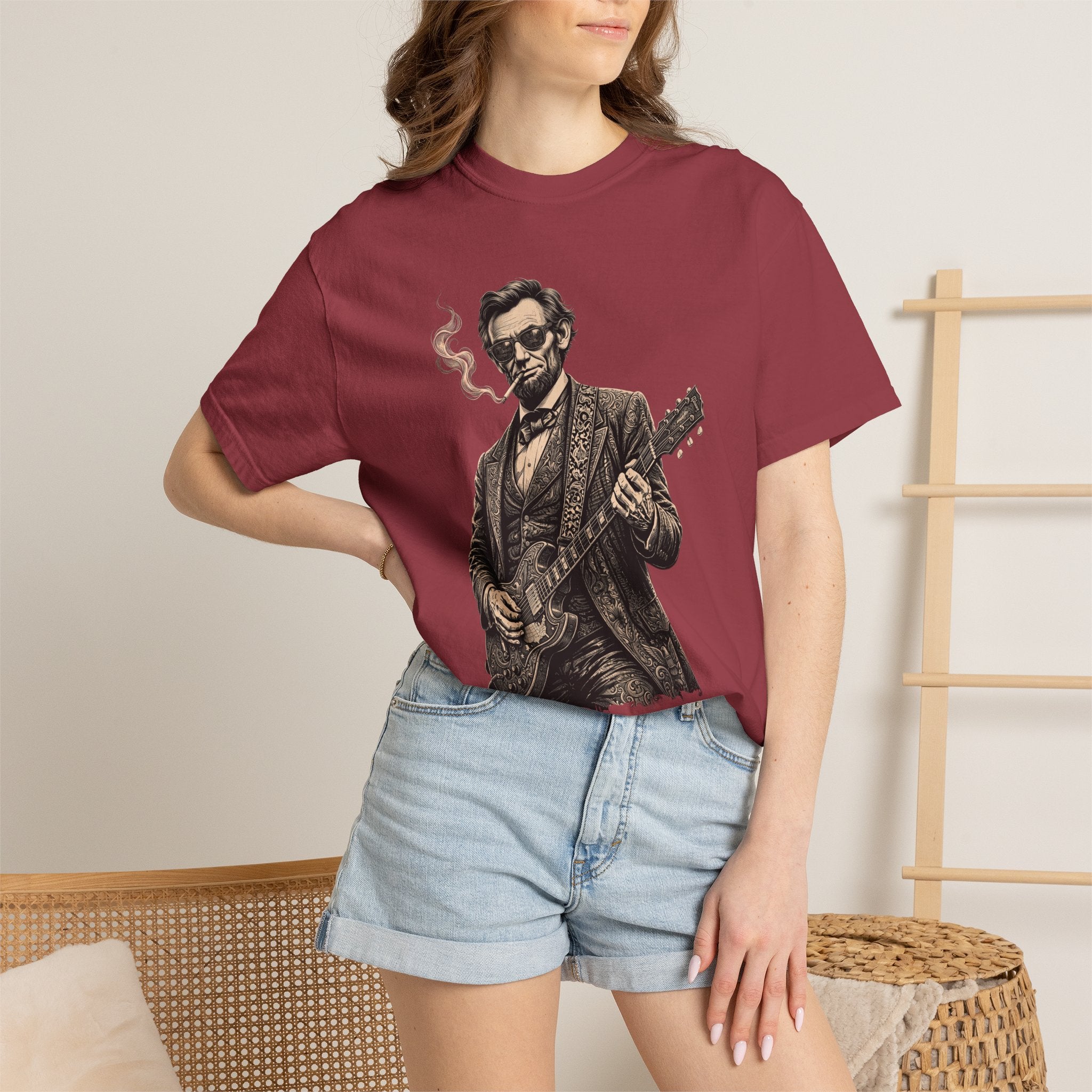 Cool Abe Vintage Guitarist T-Shirt