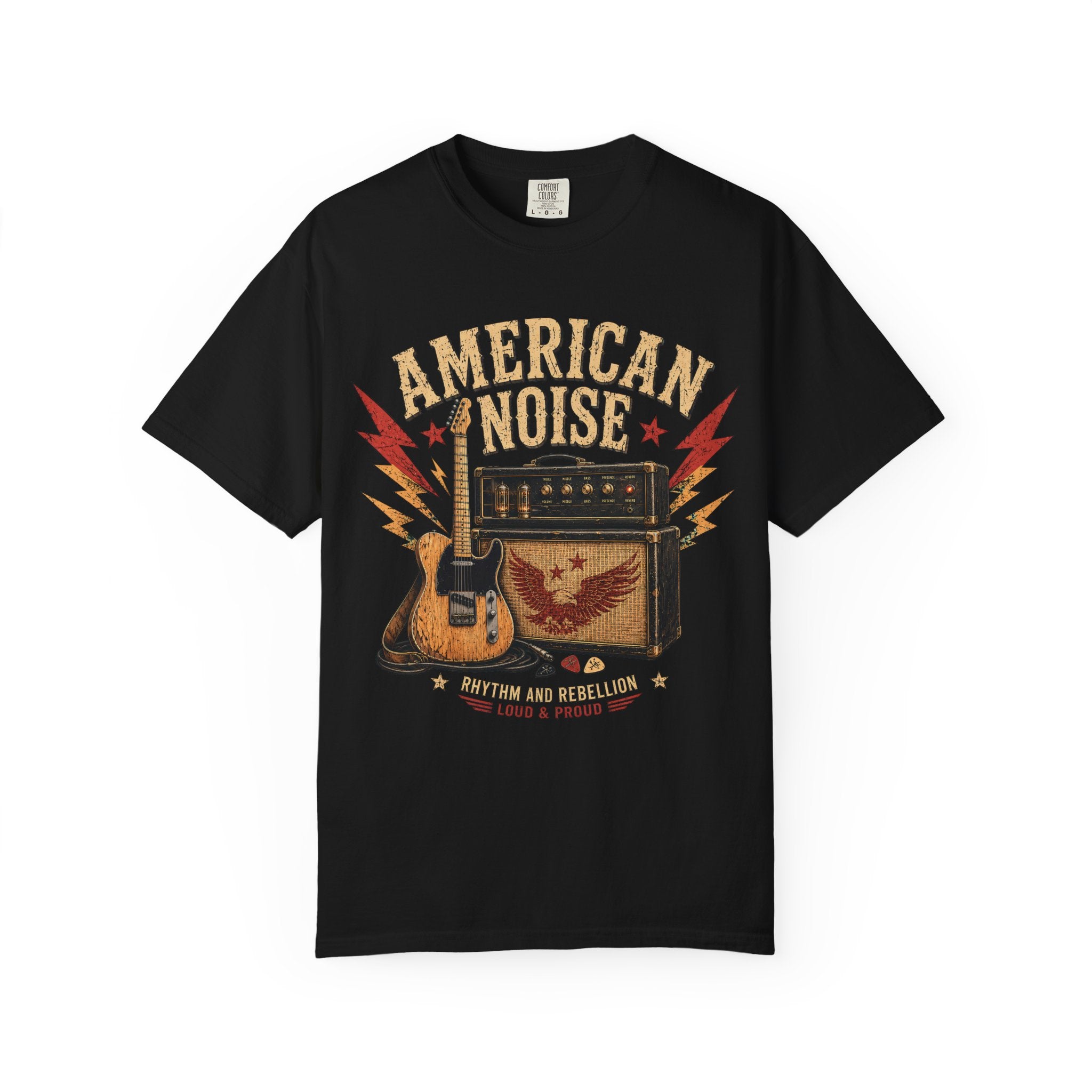 American Noise Guitar Tee — Vintage Rock Band T-Shirt