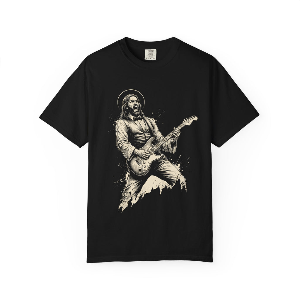 Jesus Guitar T-Shirt – Rocking Jesus Graphic Tee
