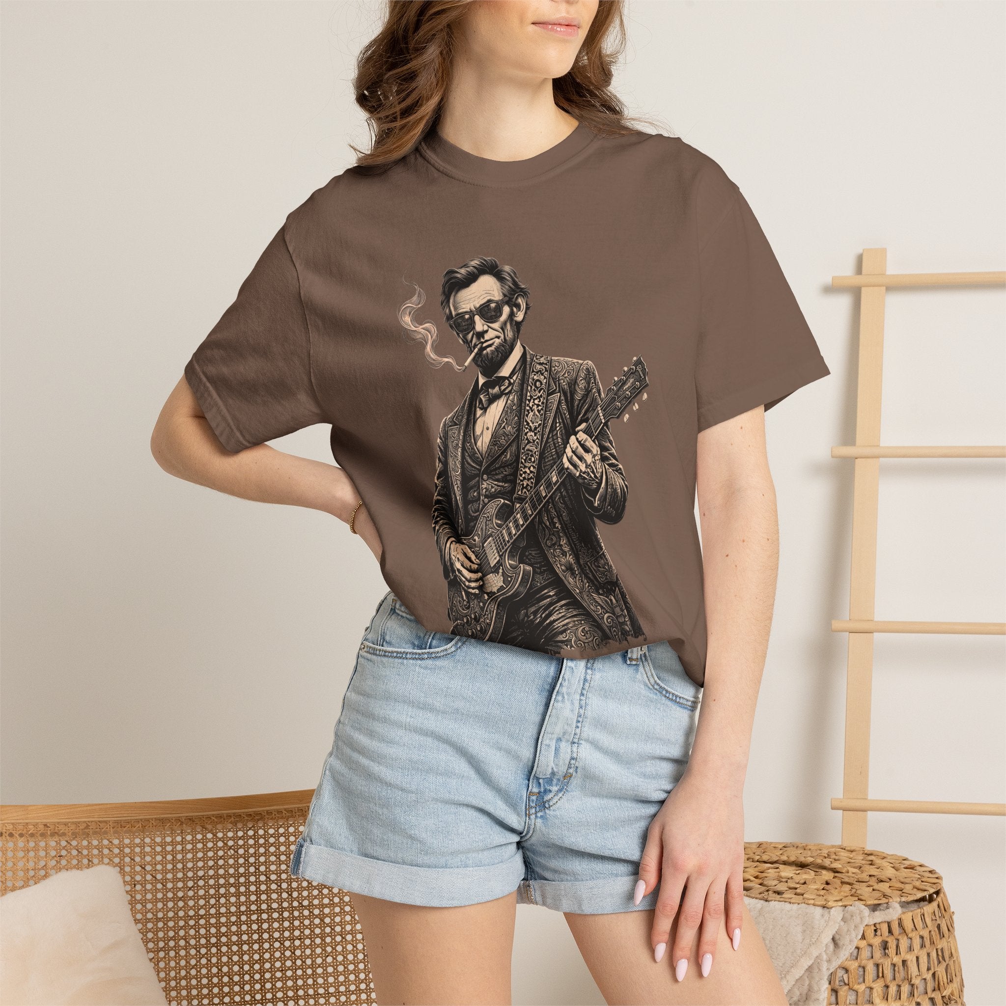 Cool Abe Vintage Guitarist T-Shirt