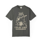 I Play Like Garbage Raccoon Guitar T-Shirt — Funny Musician Tee