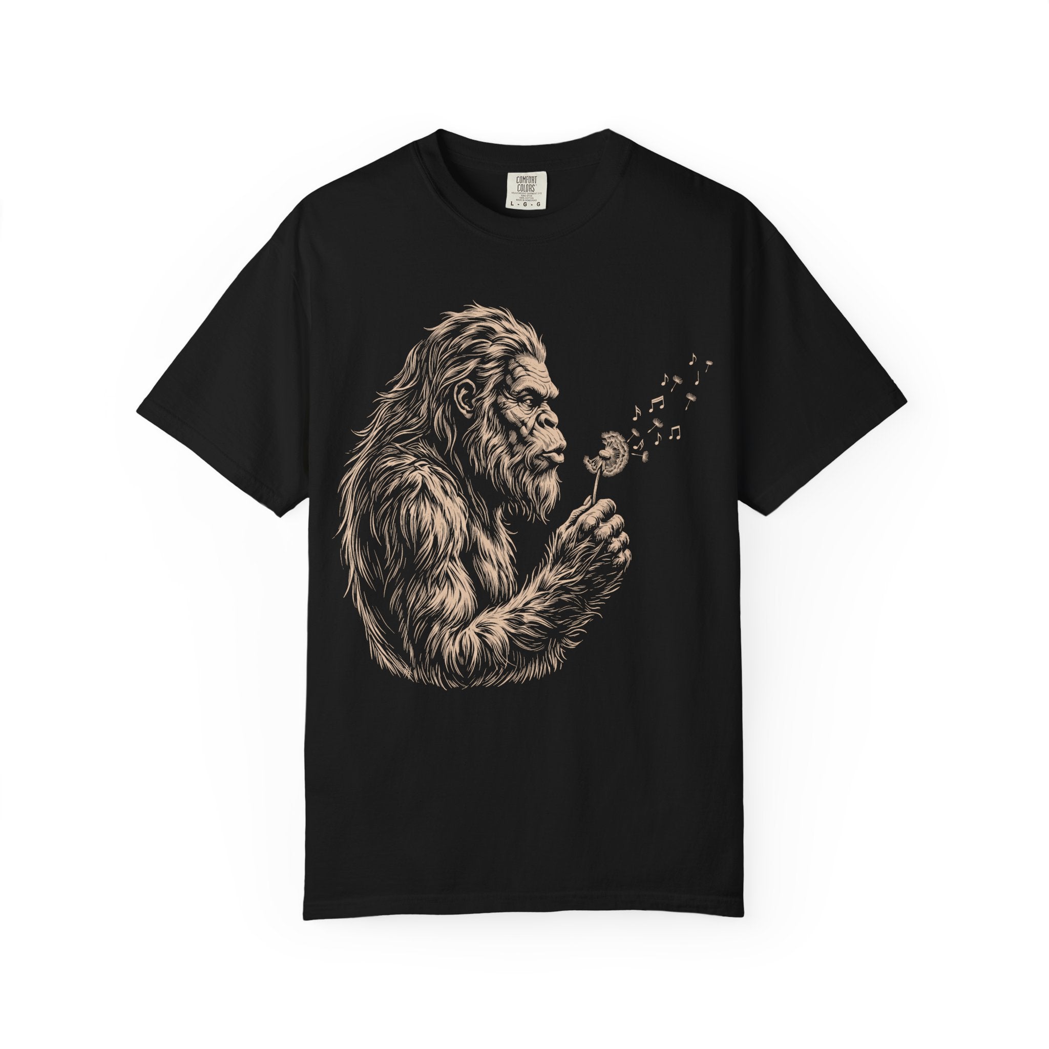 Bigfoot Dandelion T-Shirt — Gentle Sasquatch Graphic Tee