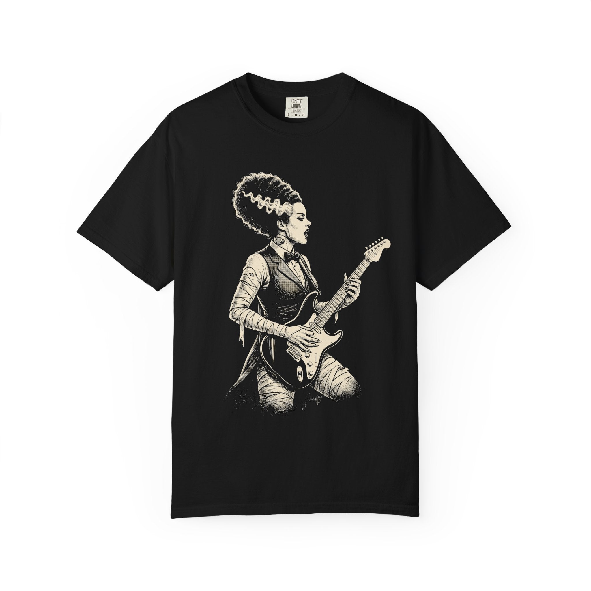 Bride of Frankenstein Rock Guitar T‑Shirt — Vintage