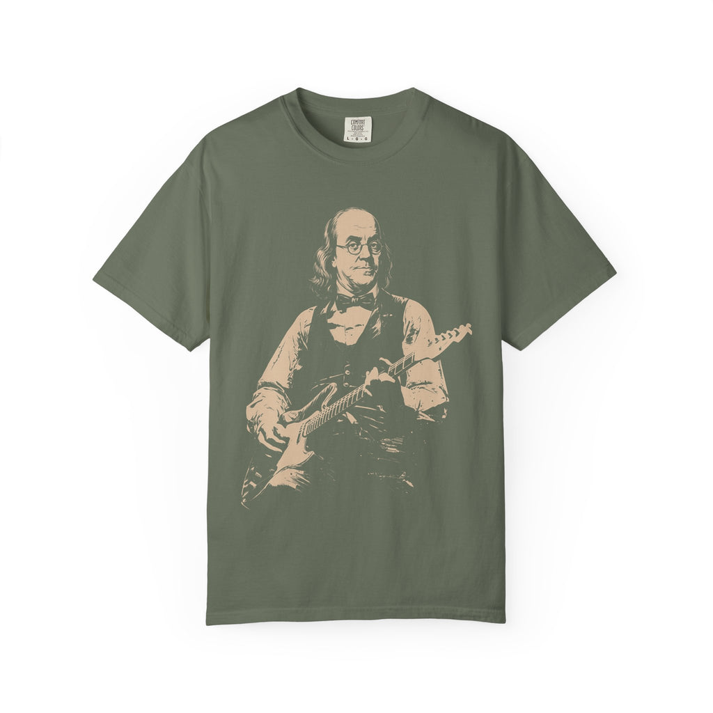 Vintage Music Ben Franklin Graphic T-Shirt