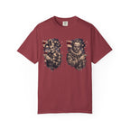Creepy Clown Duo T‑Shirt — Vintage American Flag Horror Tee