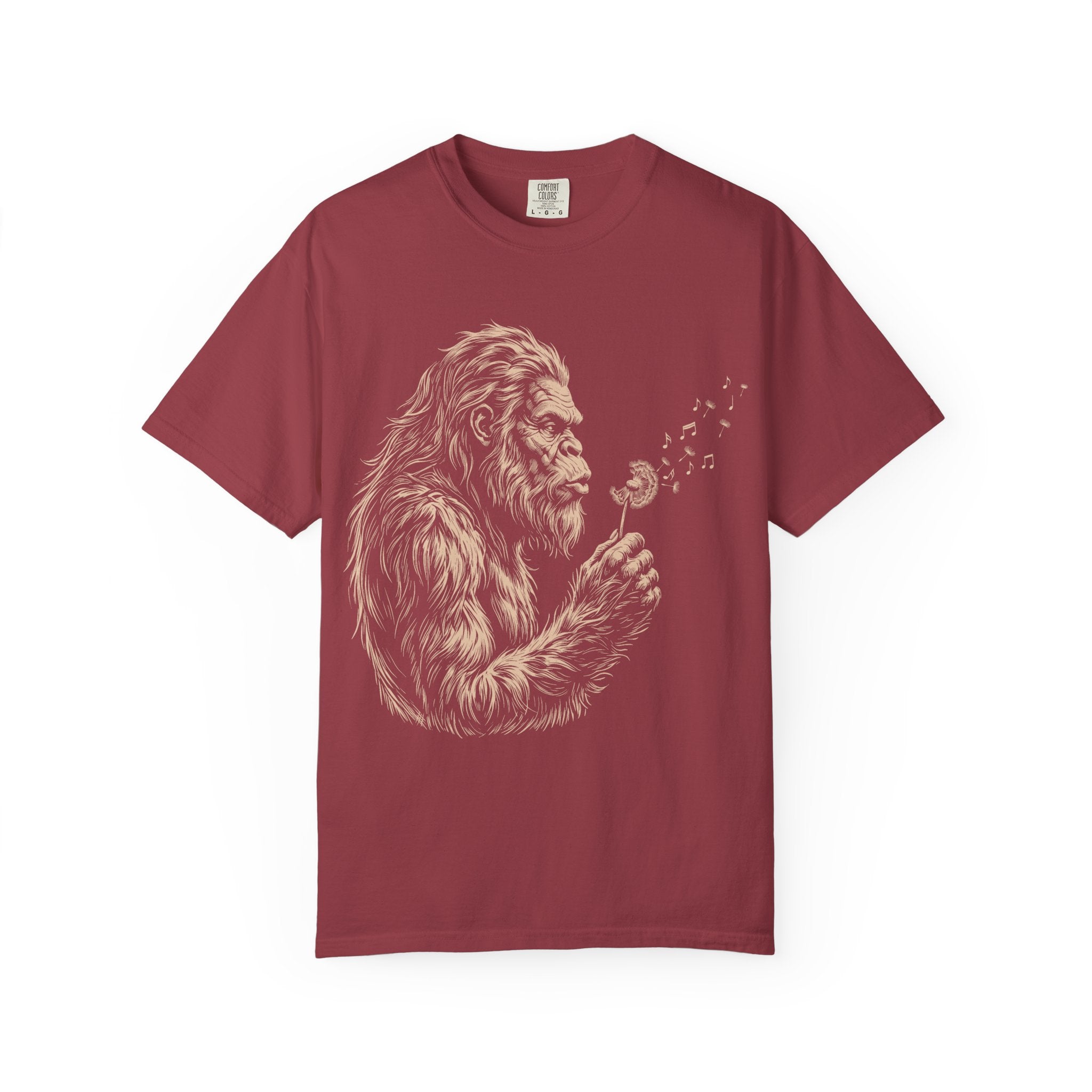 Bigfoot Dandelion T-Shirt — Gentle Sasquatch Graphic Tee