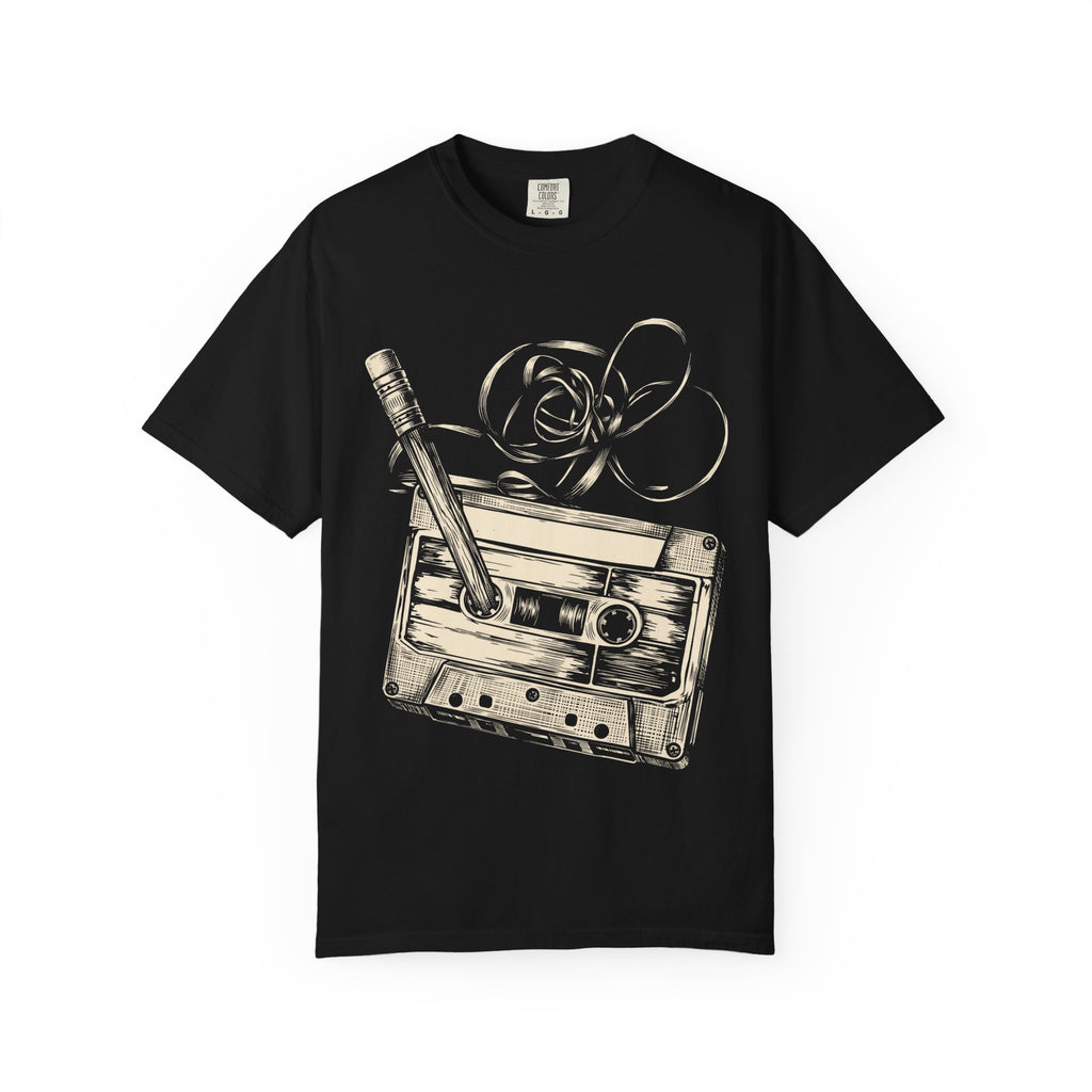 Cassette Tape & Pencil Vintage T-Shirt
