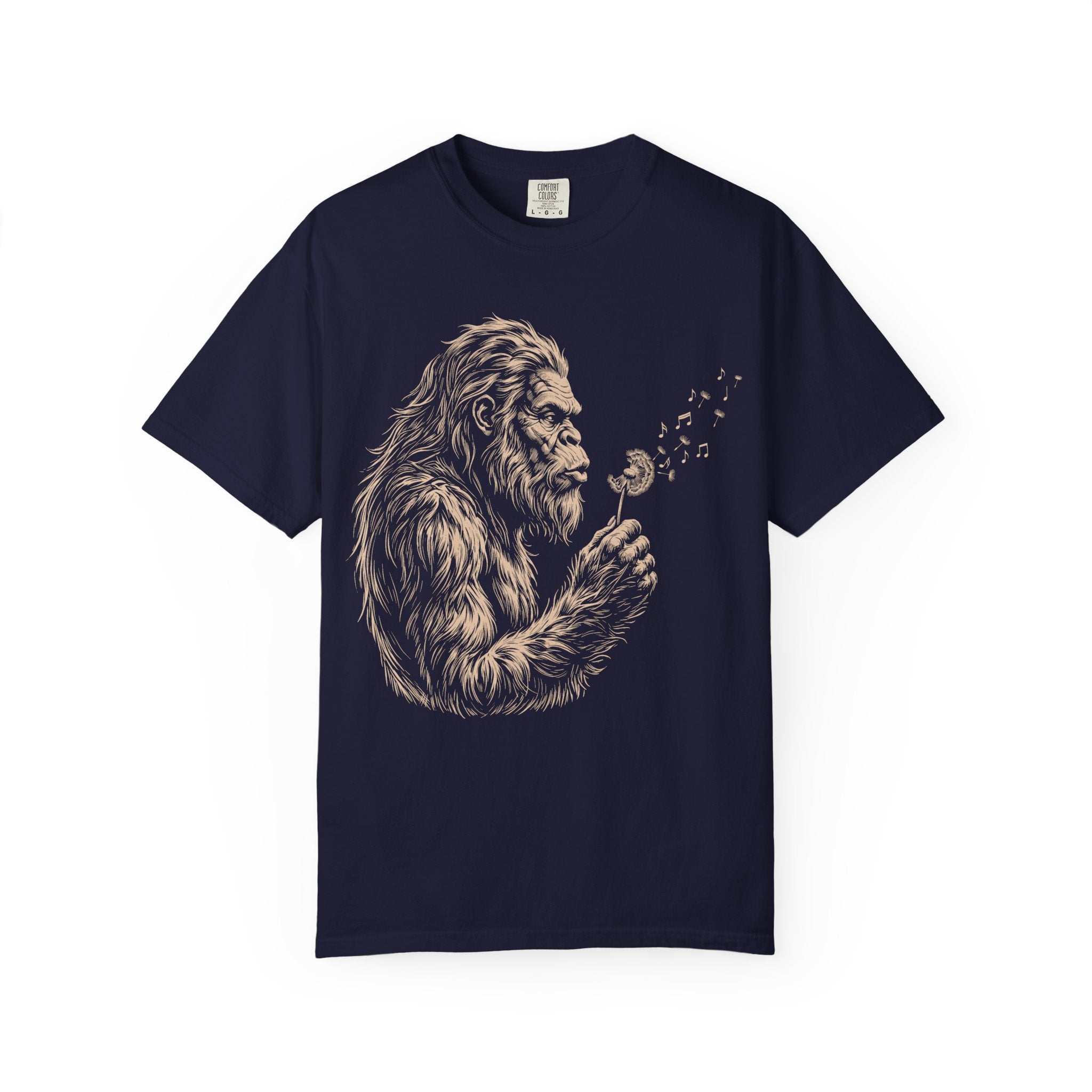 Bigfoot Dandelion T-Shirt — Gentle Sasquatch Graphic Tee