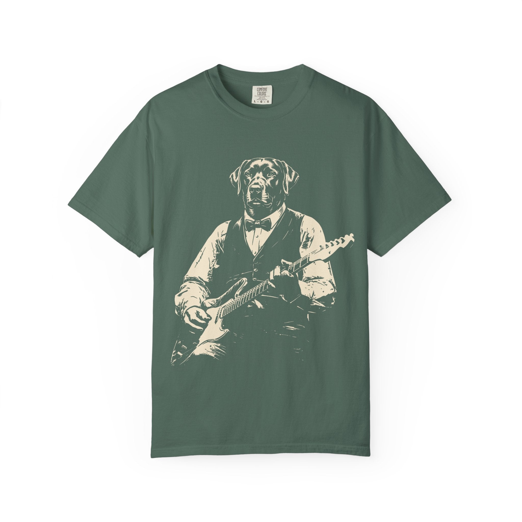 Guitar Labrador T-Shirt — Vintage-Style Musician Tee