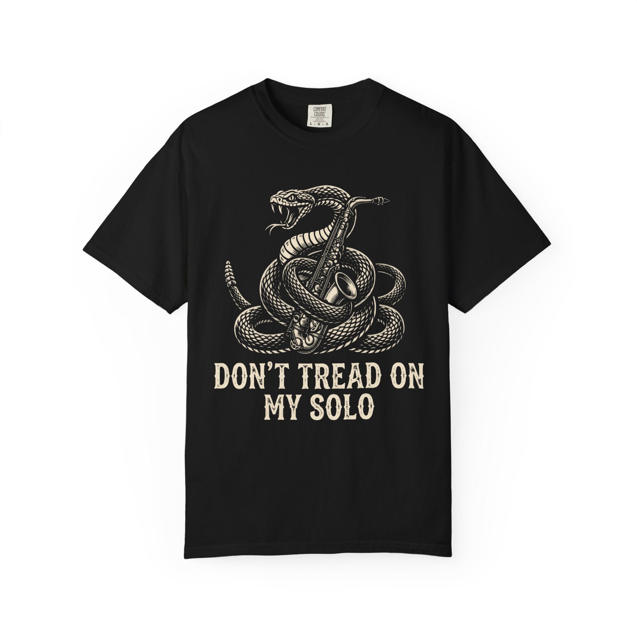 Don't Tread On My Solo T-Shirt — Vintage Coiled Snake Graphic Tee