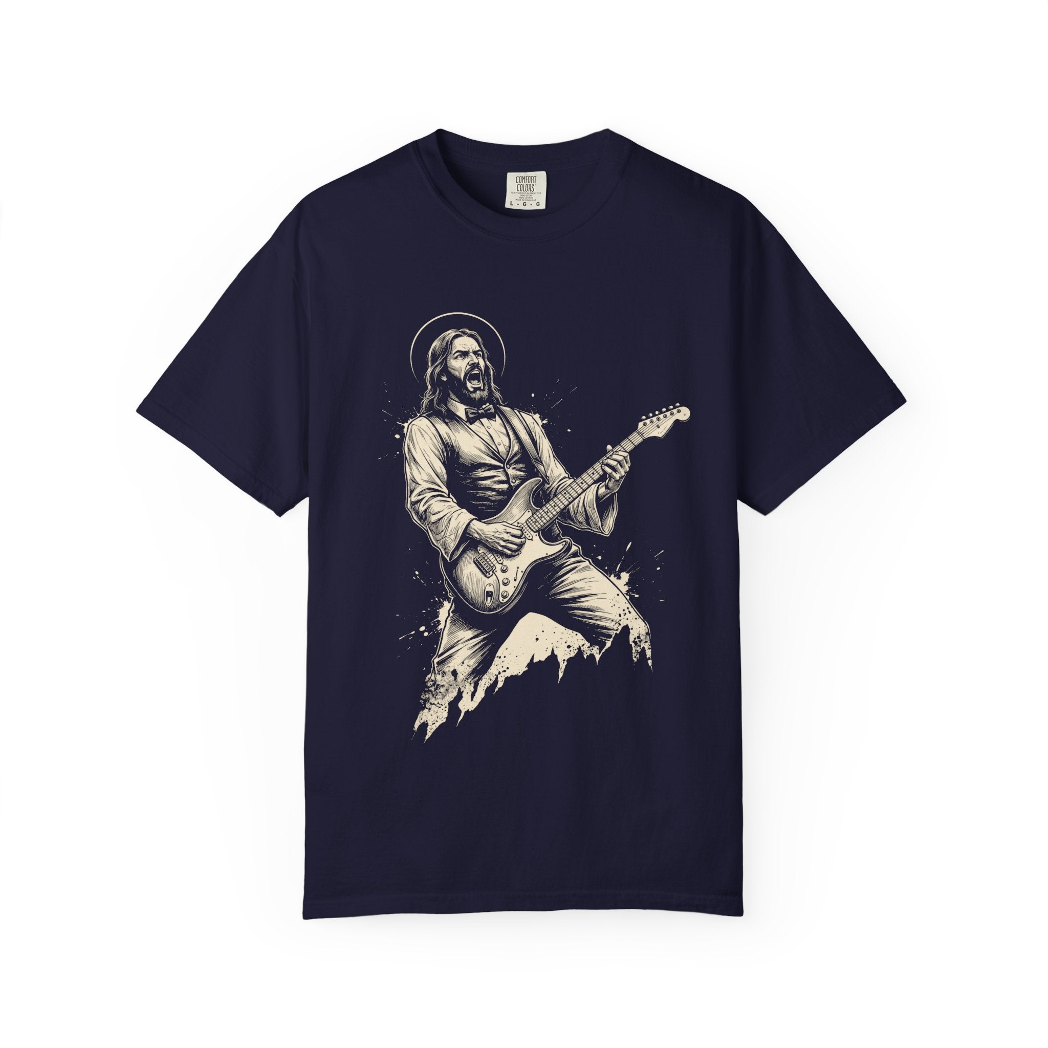 Jesus Guitar T-Shirt – Rocking Jesus Graphic Tee