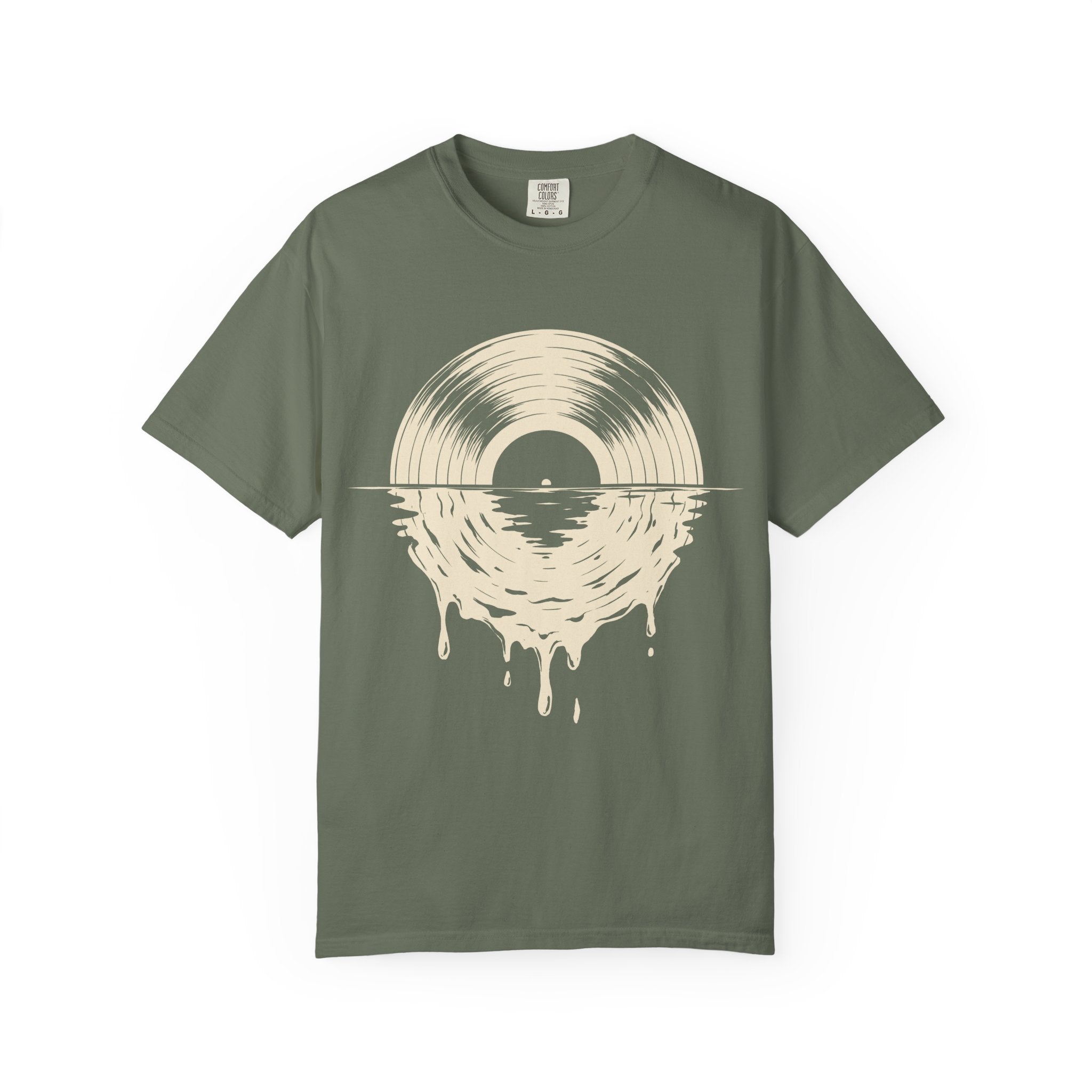Vinyl Sunset T-Shirt — Melting Record Graphic Tee