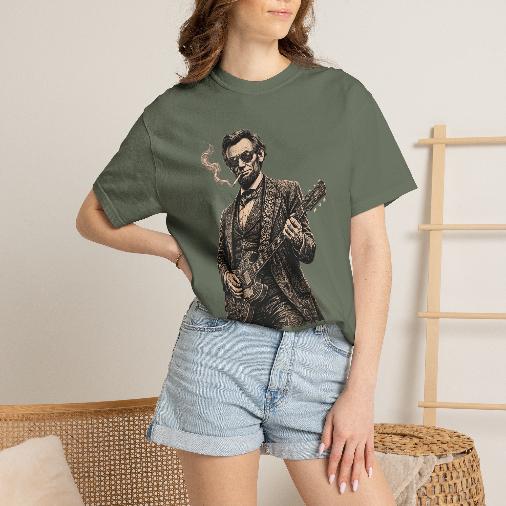 Cool Abe Vintage Guitarist T-Shirt