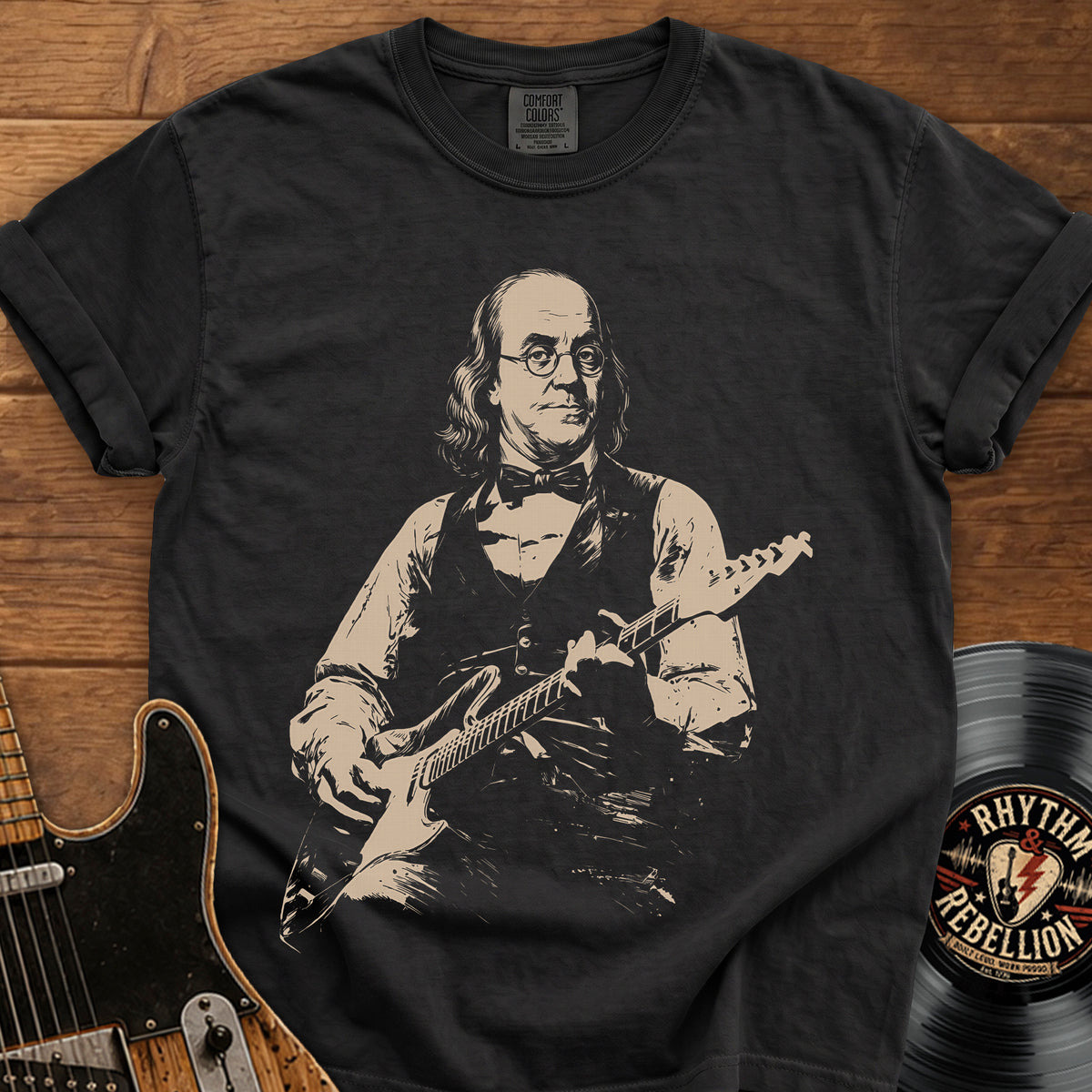 Ben Franklin Guitar T-Shirt