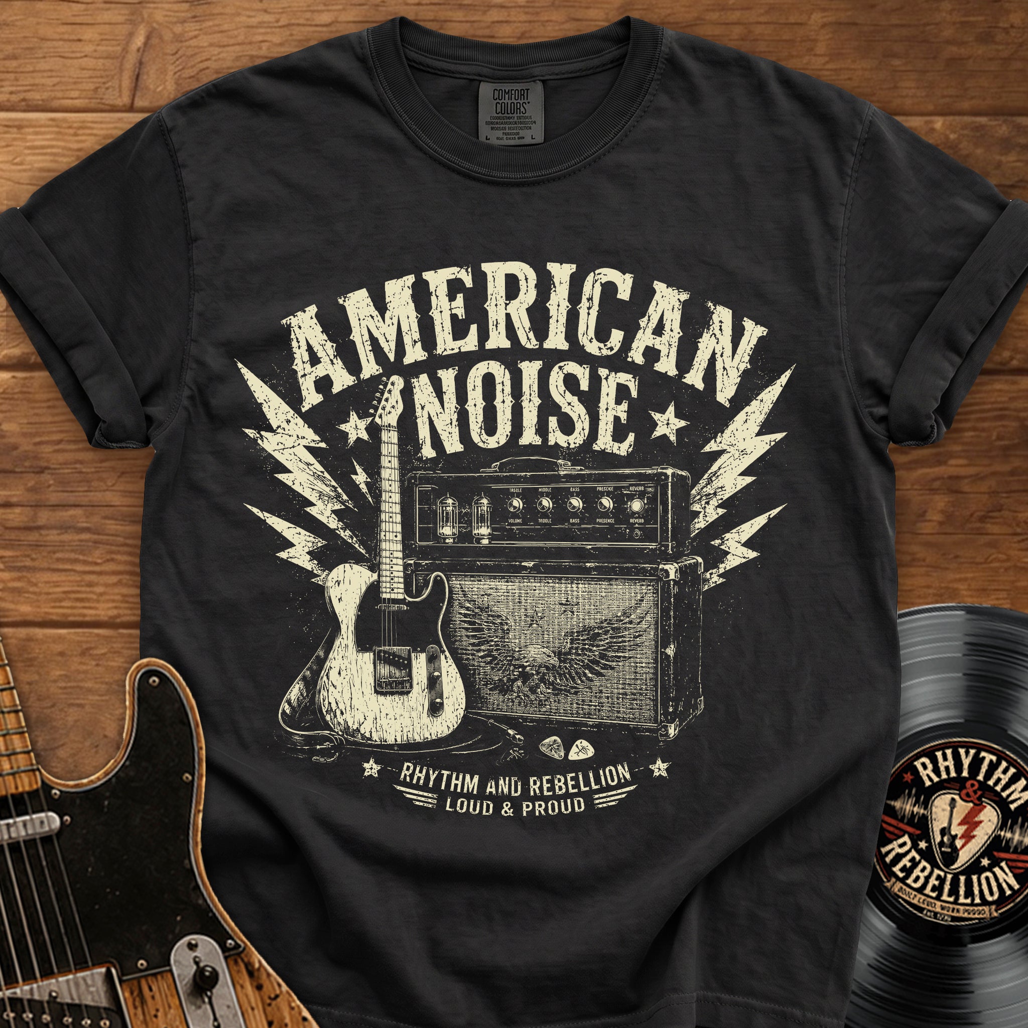 Vintage Amp and Guitar T- Shirt
