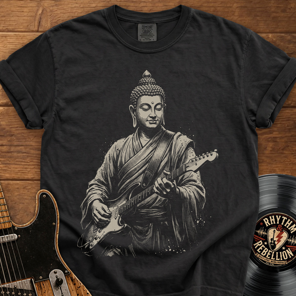 Buddha Guitar T-Shirt