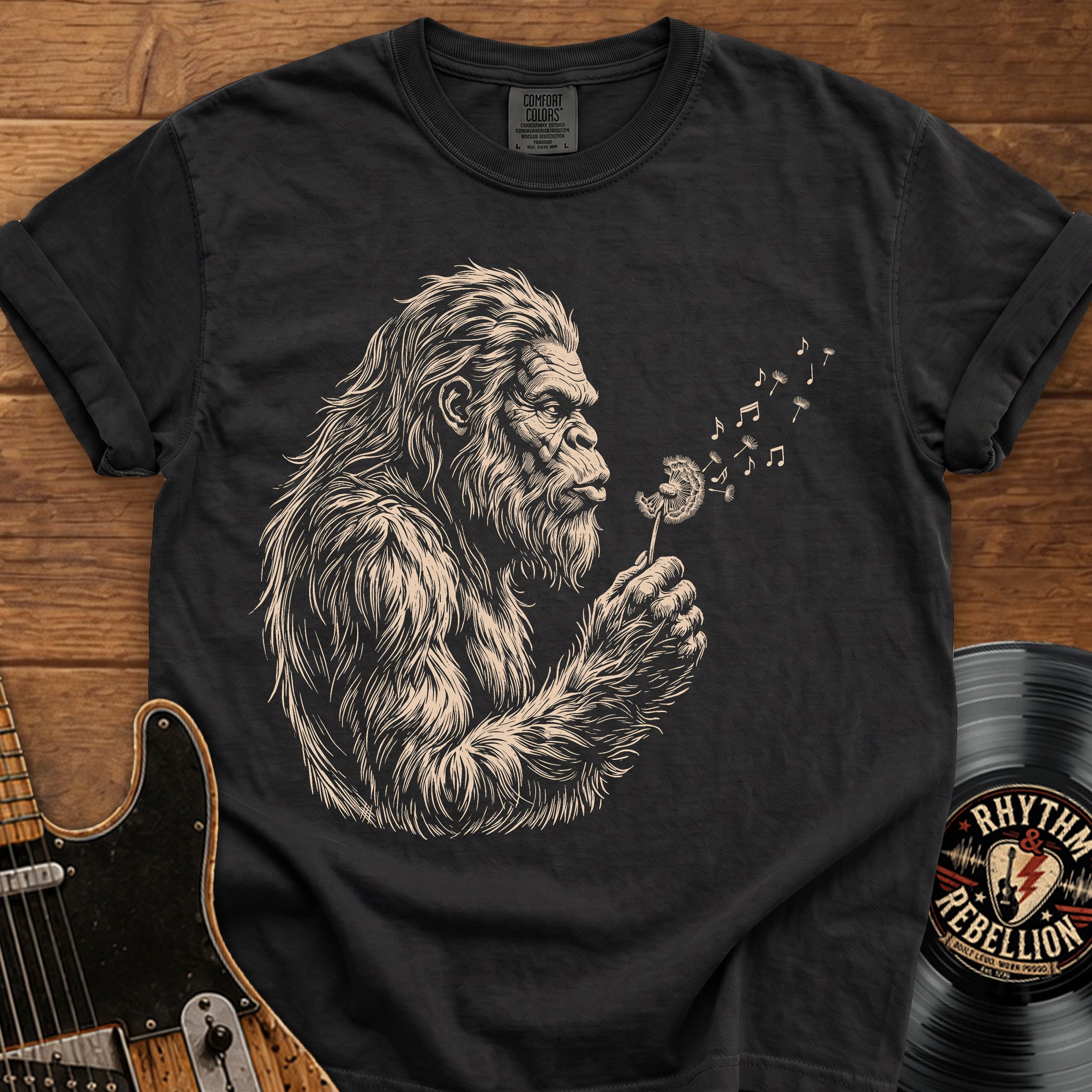 Sasquatch Dandelion T-Shirt — Gentle Sasquatch Graphic Tee