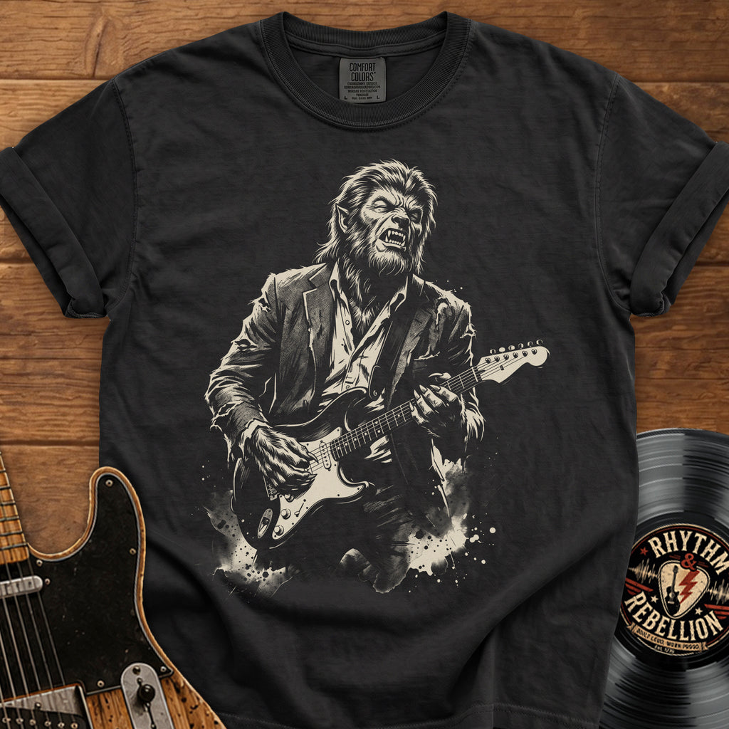 Wolf Man Vintage Rock Music T-Shirt