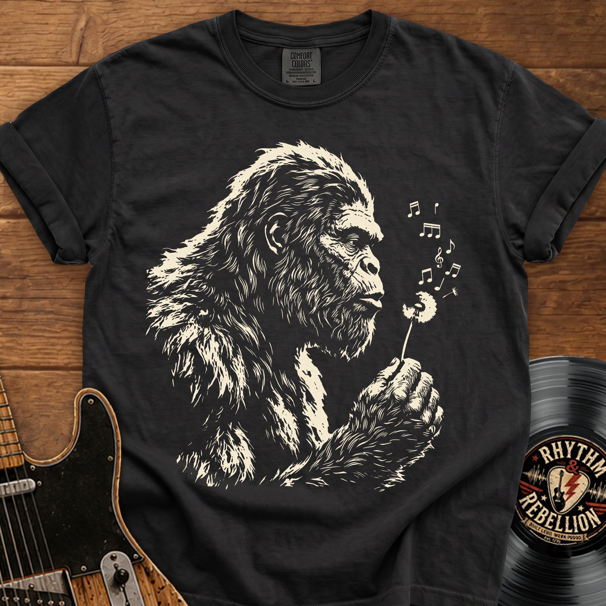 Bigfoot Dandelion T-Shirt — Gentle Sasquatch Graphic Tee