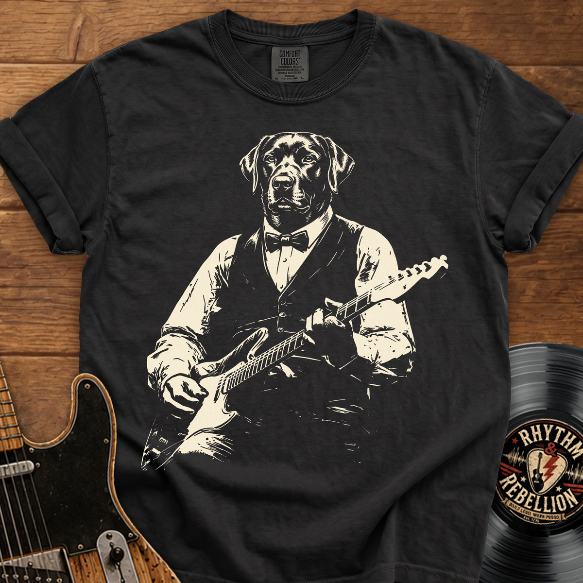 Labrador Guitar  T-Shirt