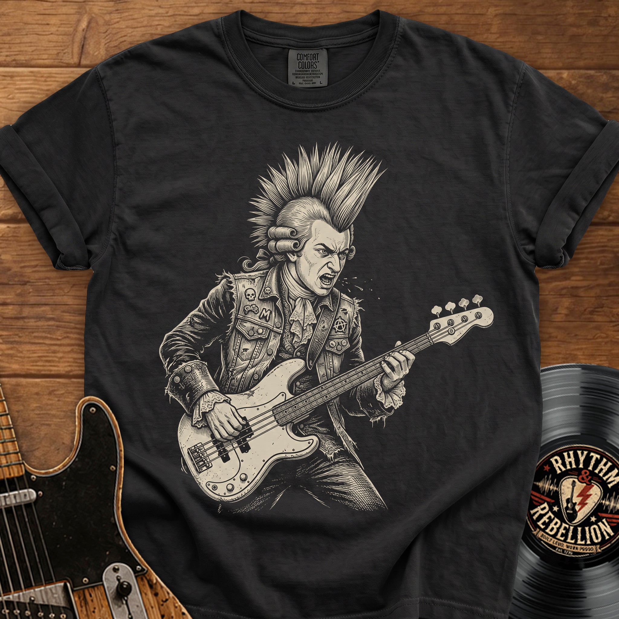 Mozart Punk Bassist T-Shirt