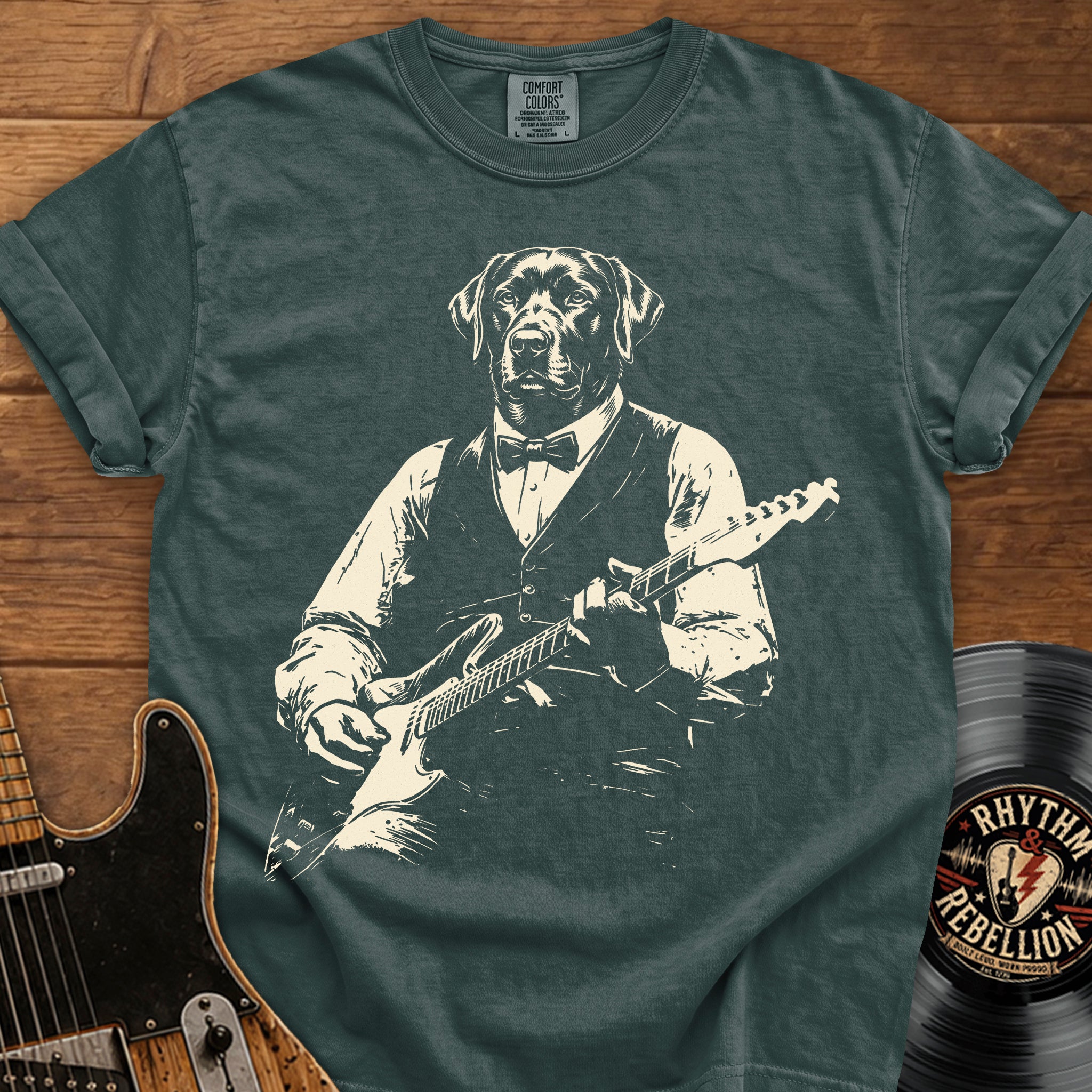 Labrador Guitar  T-Shirt