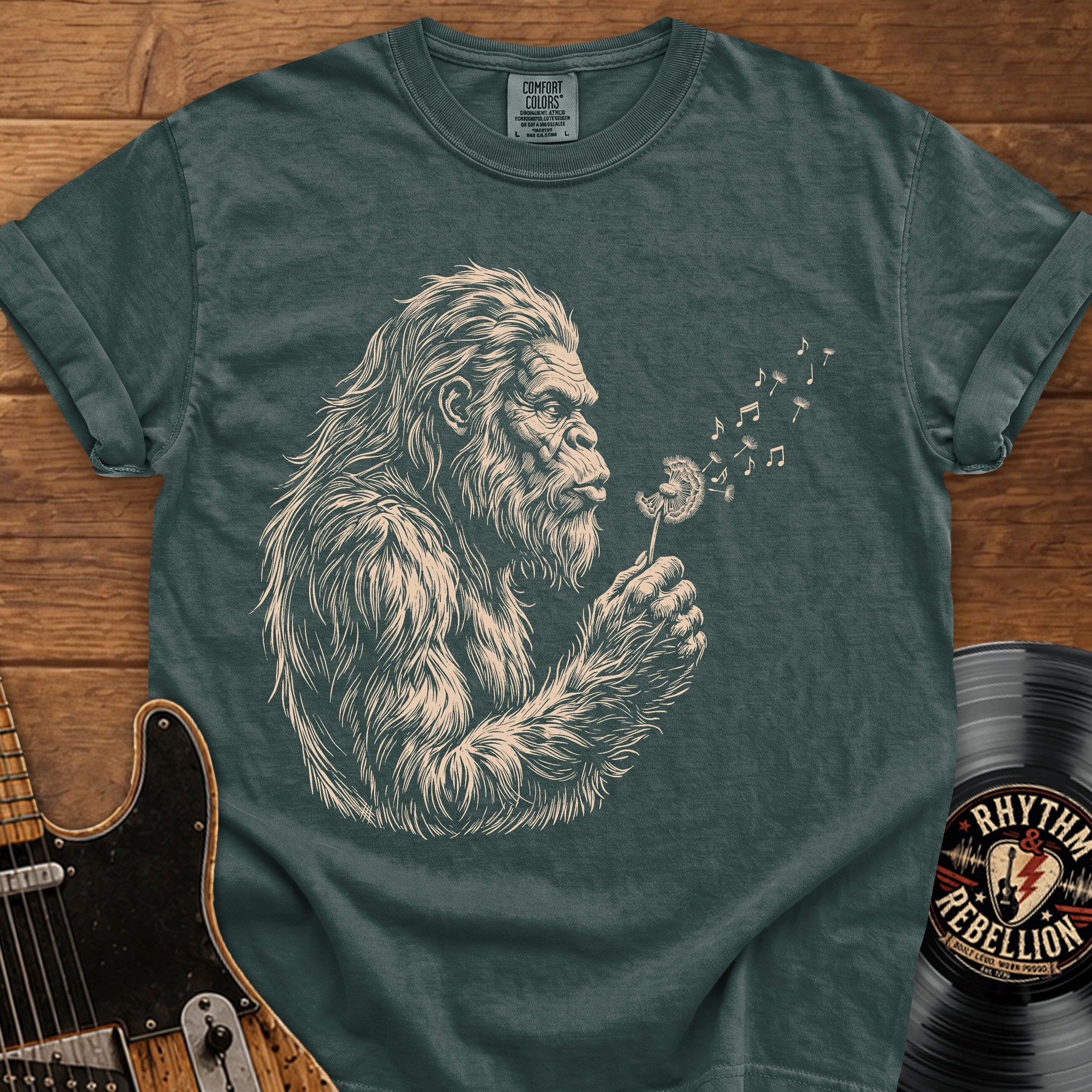 Sasquatch Dandelion T-Shirt — Gentle Sasquatch Graphic Tee