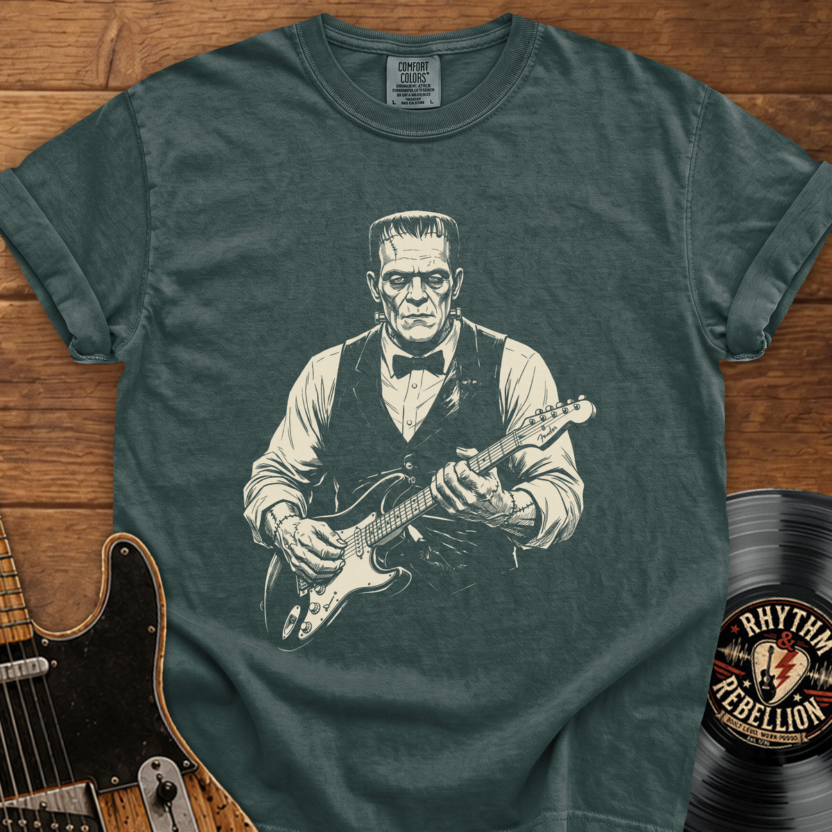Frankenstein Guitar T-Shirt