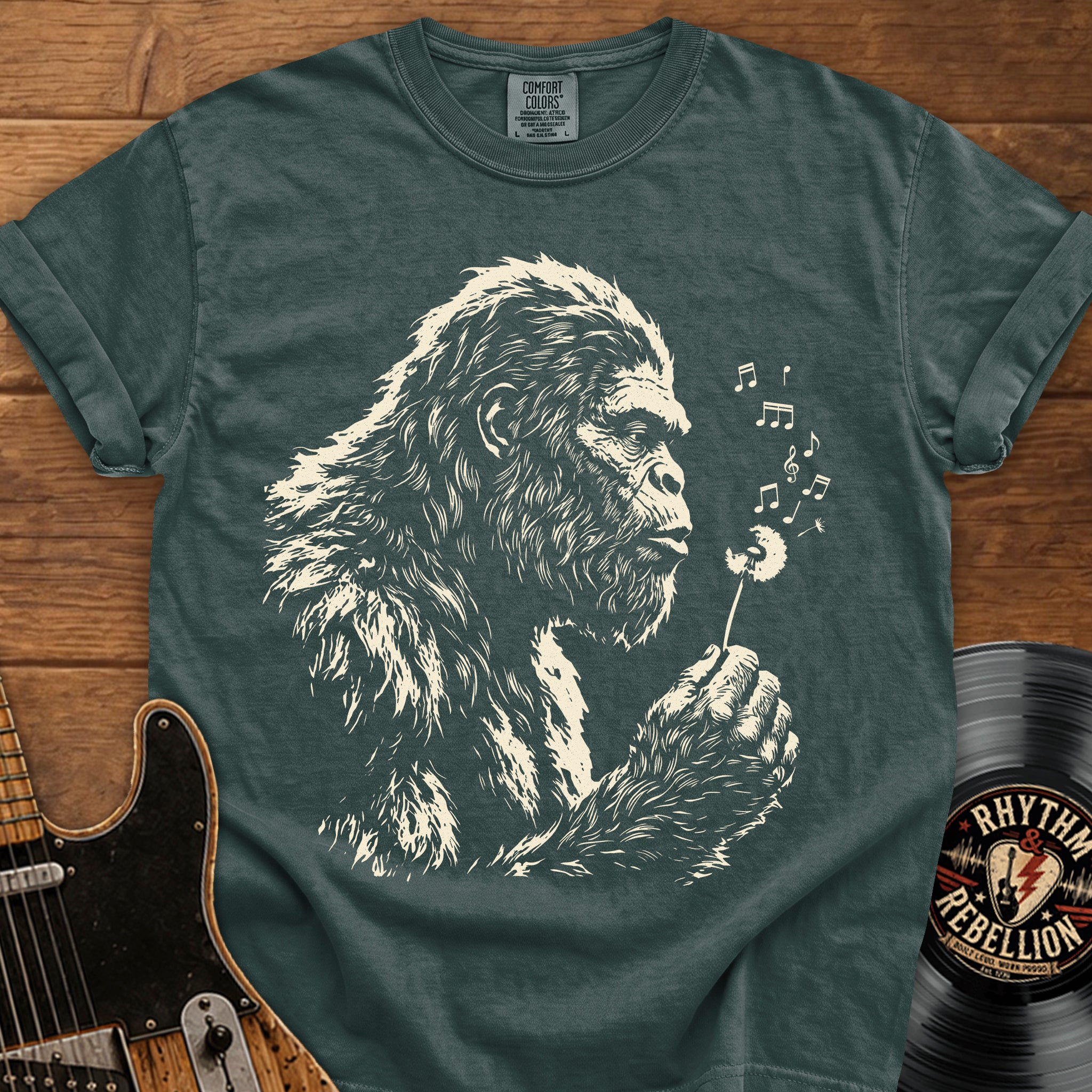 Bigfoot Dandelion T-Shirt — Gentle Sasquatch Graphic Tee