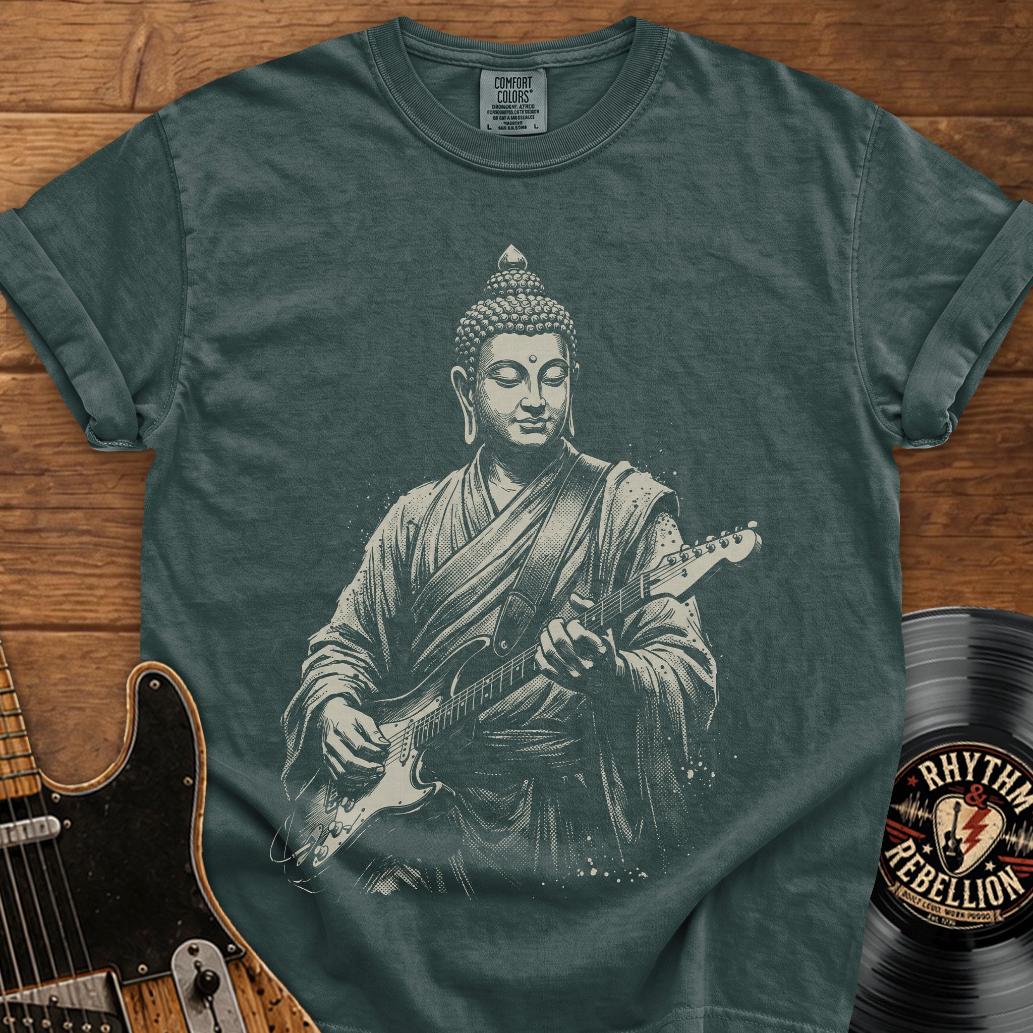 Buddha Guitar T-Shirt