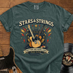 Stars & Strings Guitar T-Shirt — Rhythm and Rebellion Vintage Music Tee