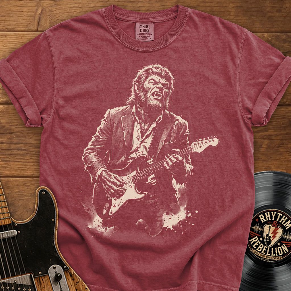 Wolf Man Vintage Rock Music T-Shirt