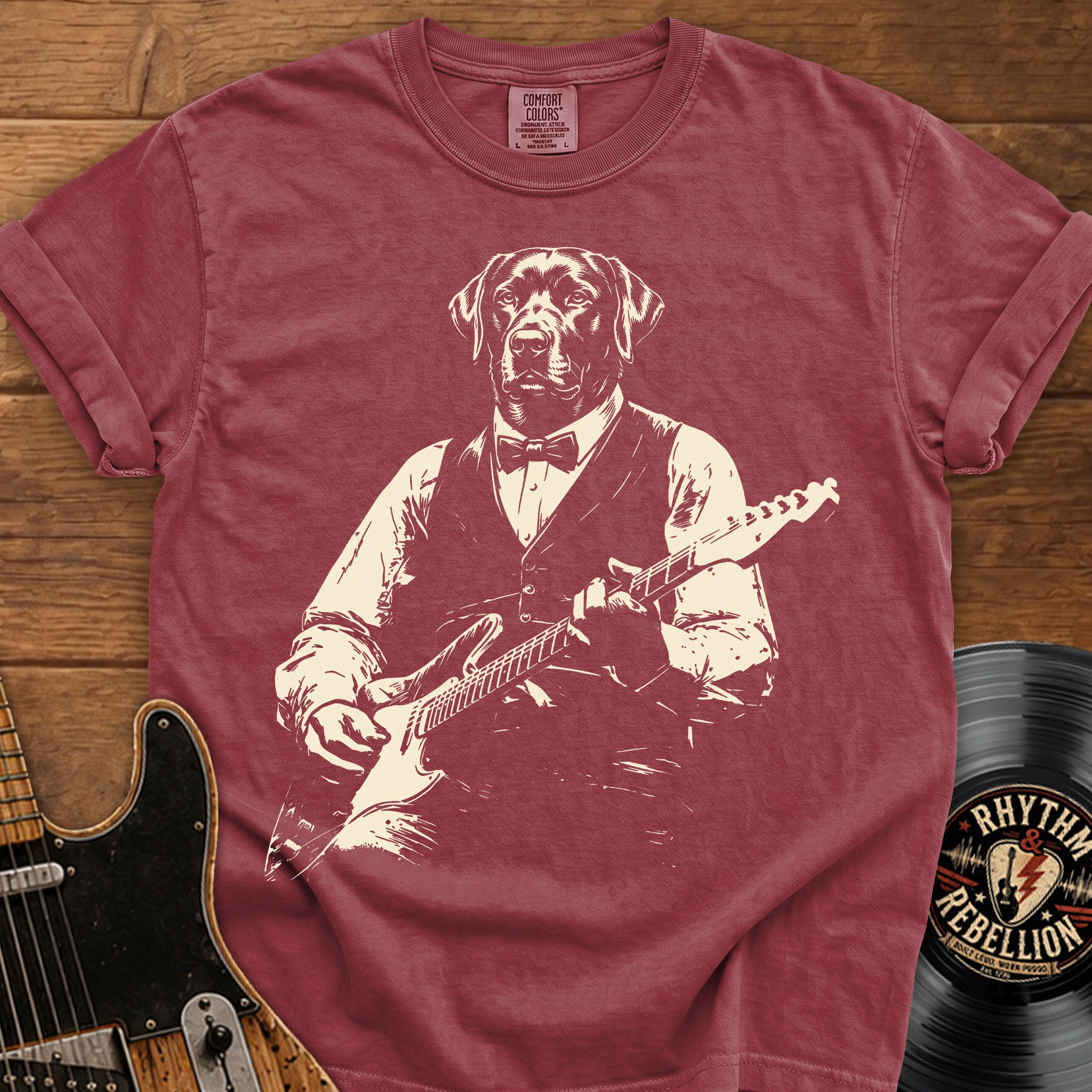 Labrador Guitar  T-Shirt