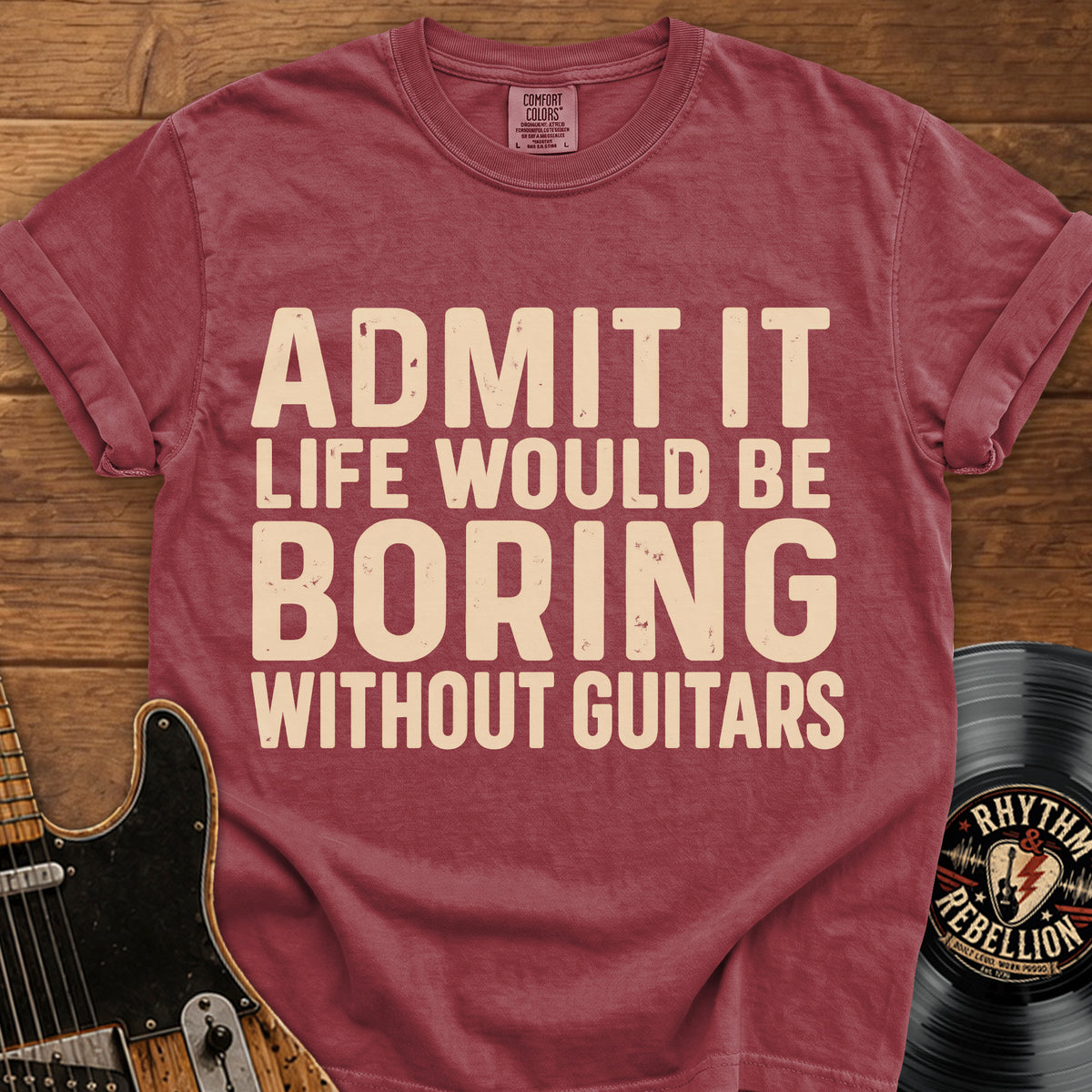 Boring Without Guitars T-Shirt